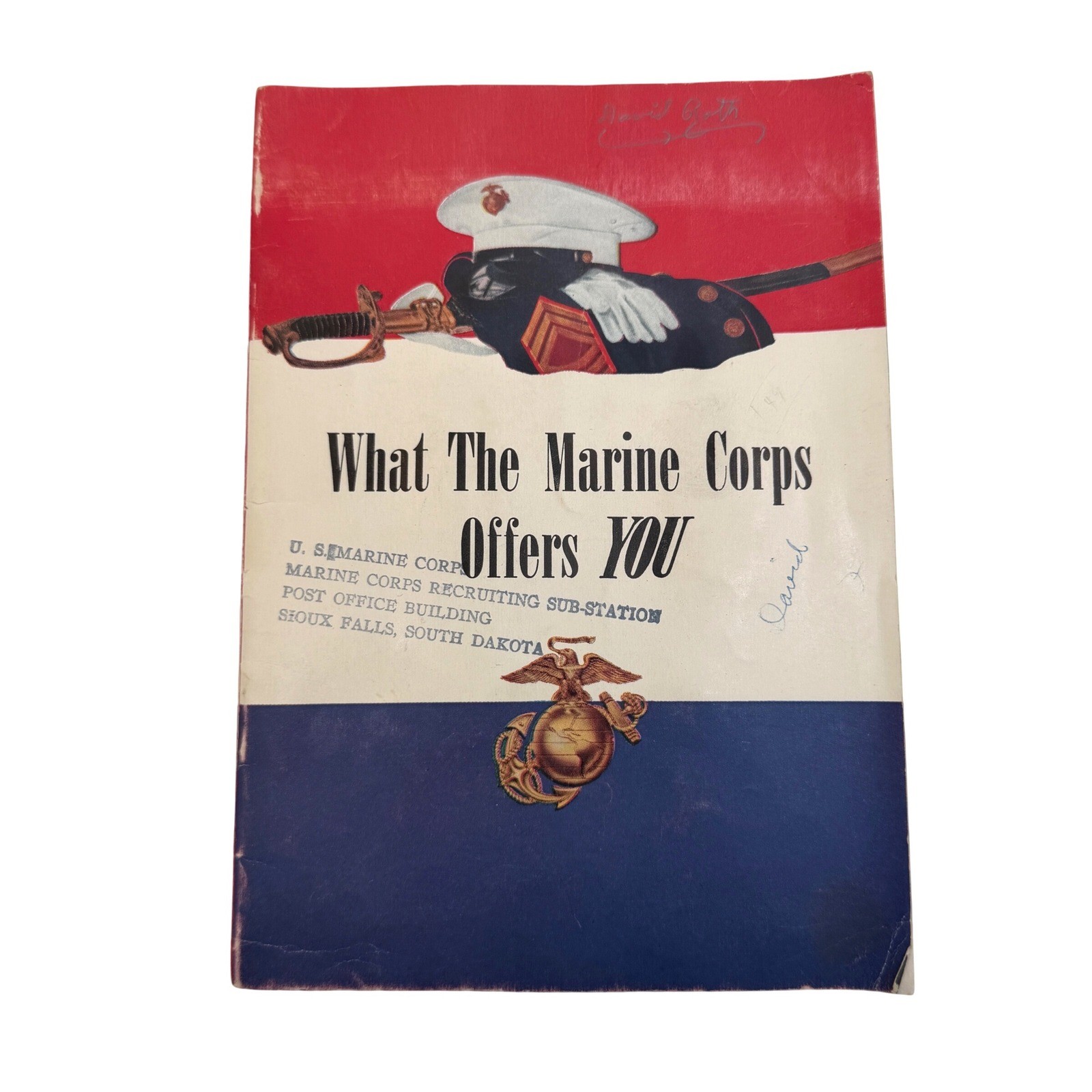 Vintage What The Marine Corps Offers YOU Recruitment Brochure USMC Good Cond
