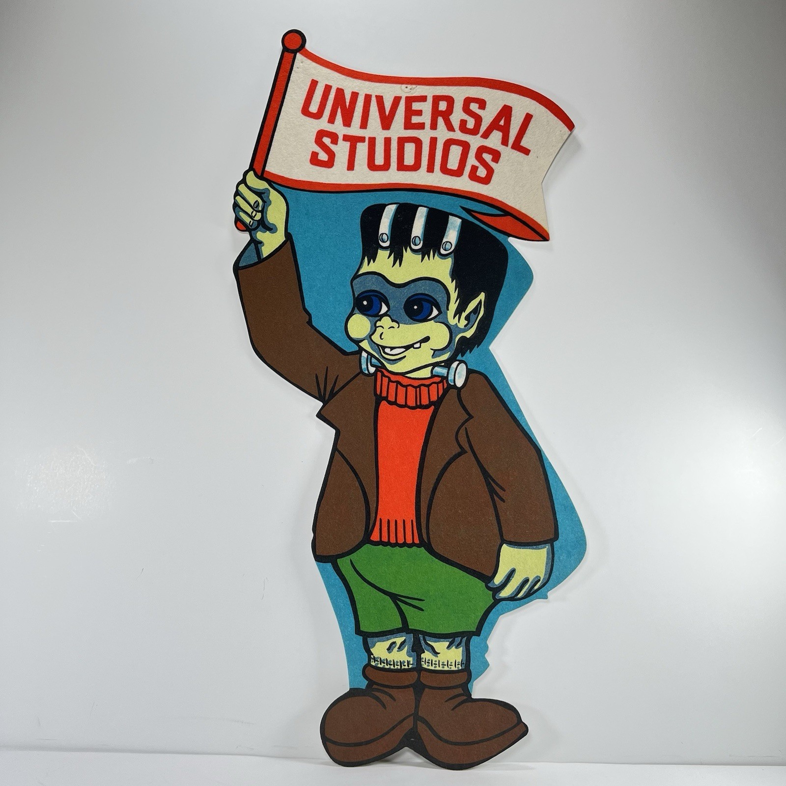 Vintage 1976 Universal Studios Baby Frankenstein Felt Pennant Lil Frankie RARE