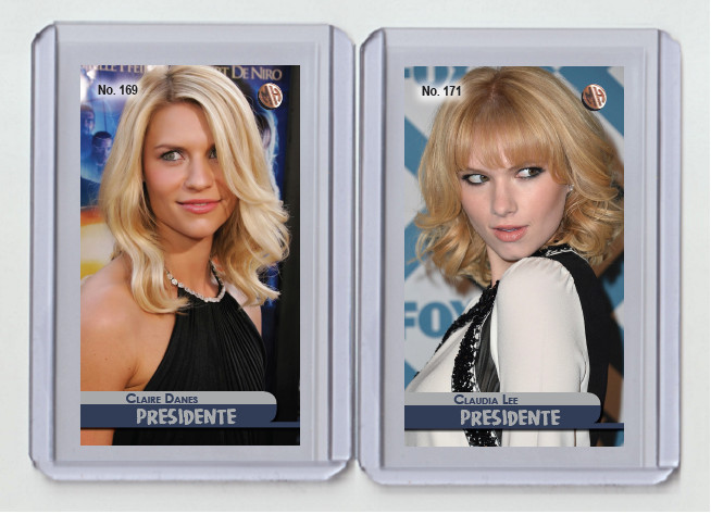 Claire Danes rare MH Presidente #\'d 2/3 Tobacco card no. 169