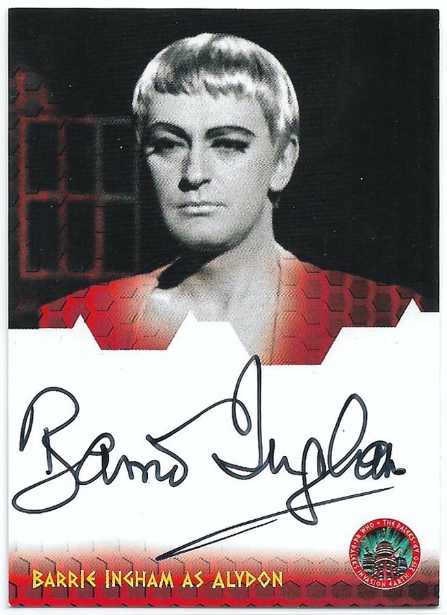 Doctor Who & Daleks Invasion Earth 2150AD ~ BARRIE INGHAM Autograph Card DWBI a
