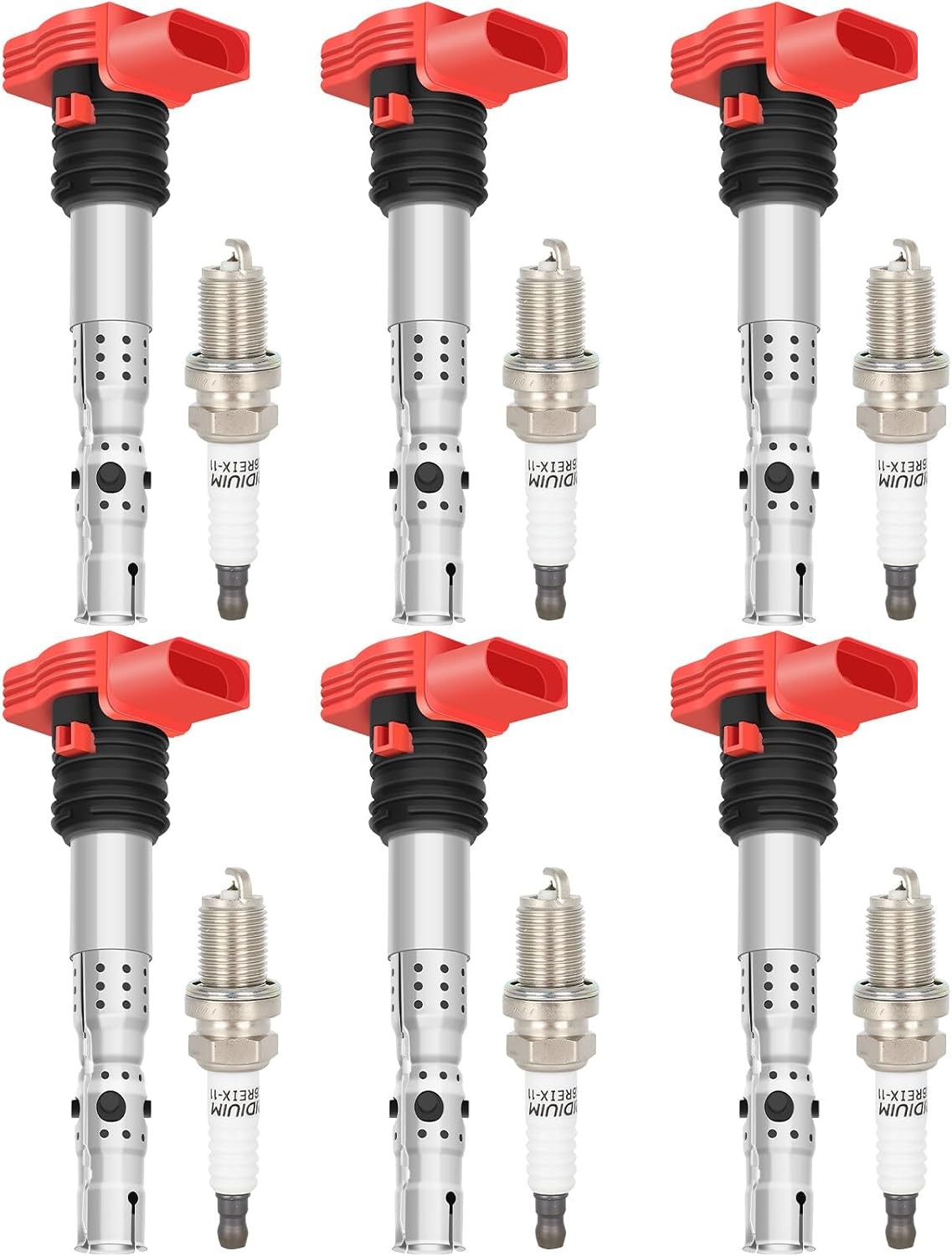 ECCPP UF483 6 ignition coils with 6 iridium Spark Plugs 2001 2002 2003 2004 2005