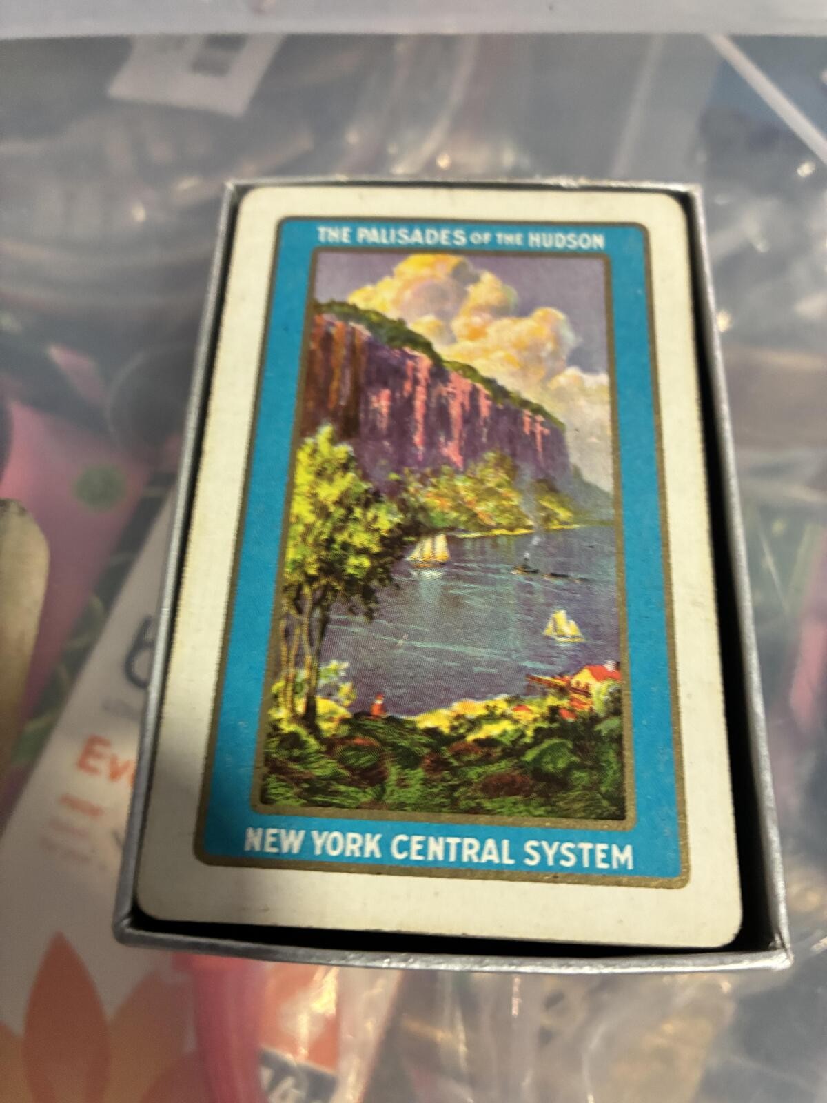 New York Central Palisades Hudson Vintage Railroad Playing Cards 1984 Olympics
