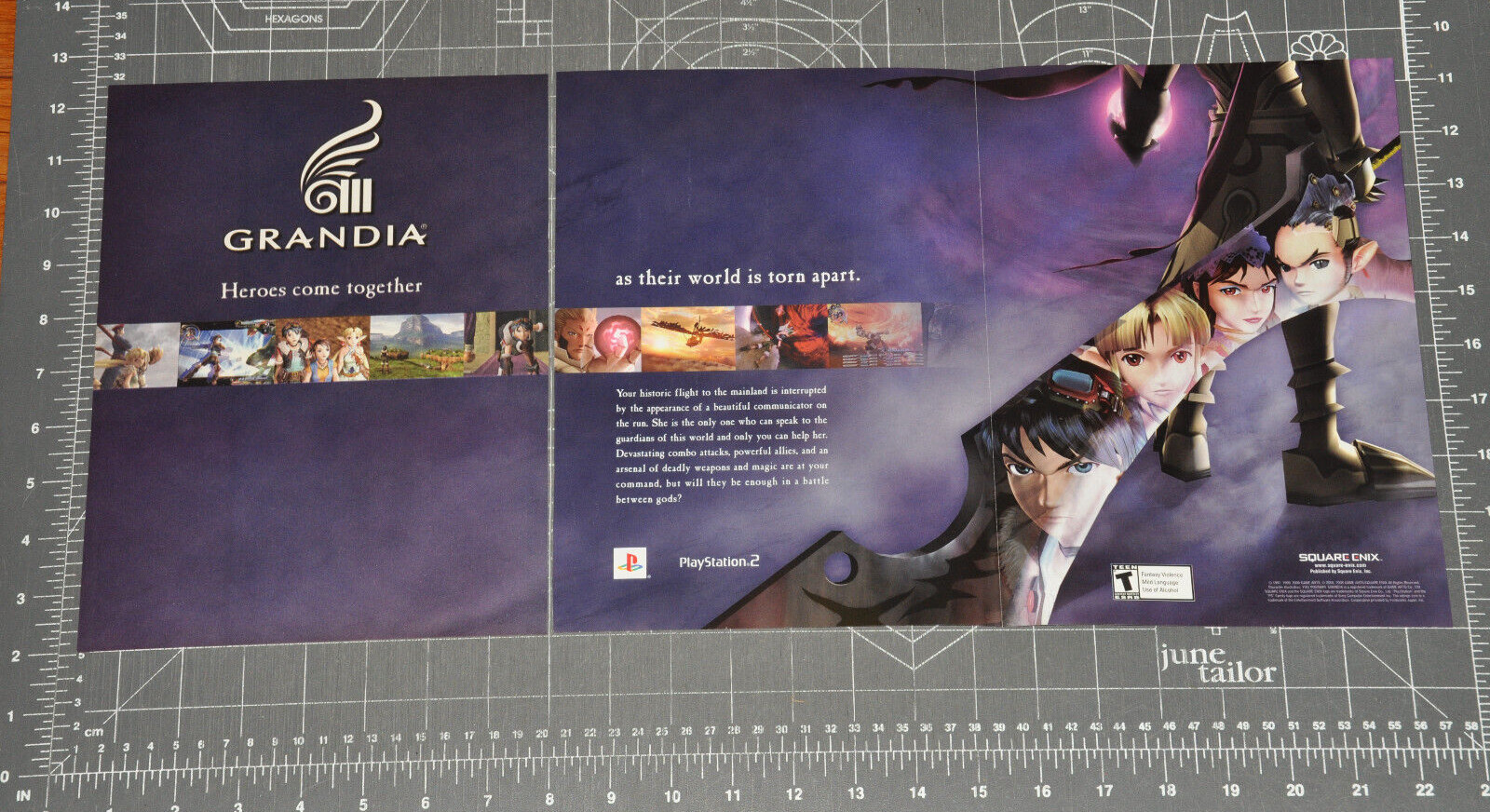 Grandia III 3 Square Enix  RPG - Video Game Print Ad / Poster Promo Art 2006