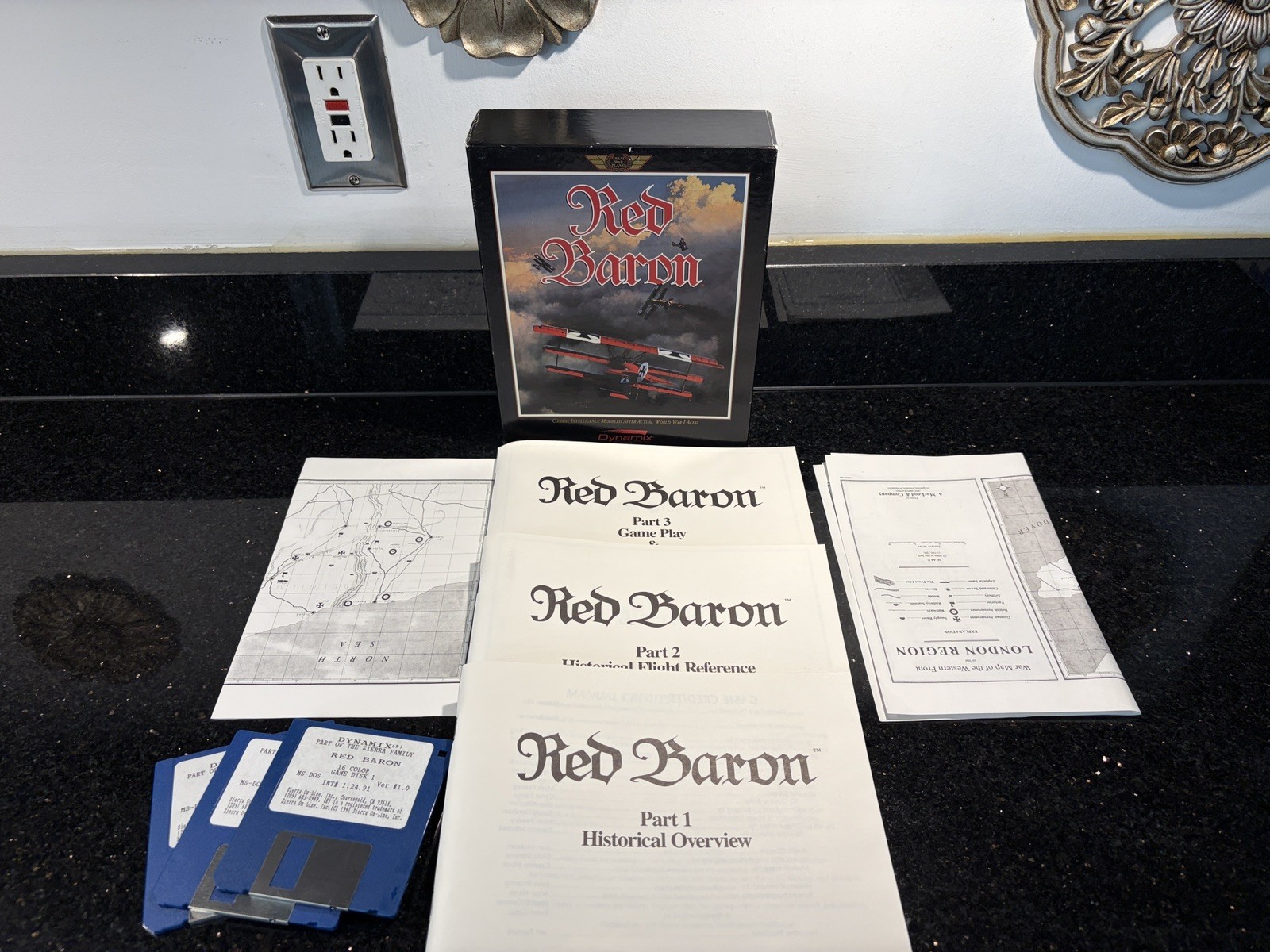 Sierra RED BARON PC Game COMBAT INTELLIGENCE MODELED AFTER ACTUAL WWI ACES