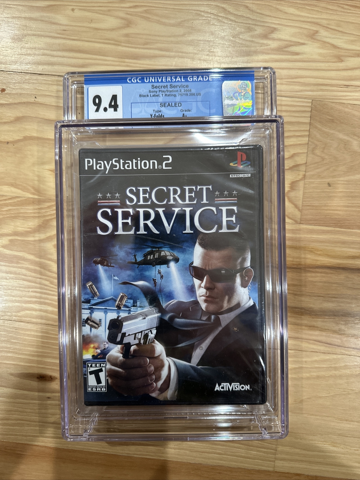 Secret Service: PS2 (Sony Playstation, 2008) Brand New Factory Sealed CGC 9.4 A+