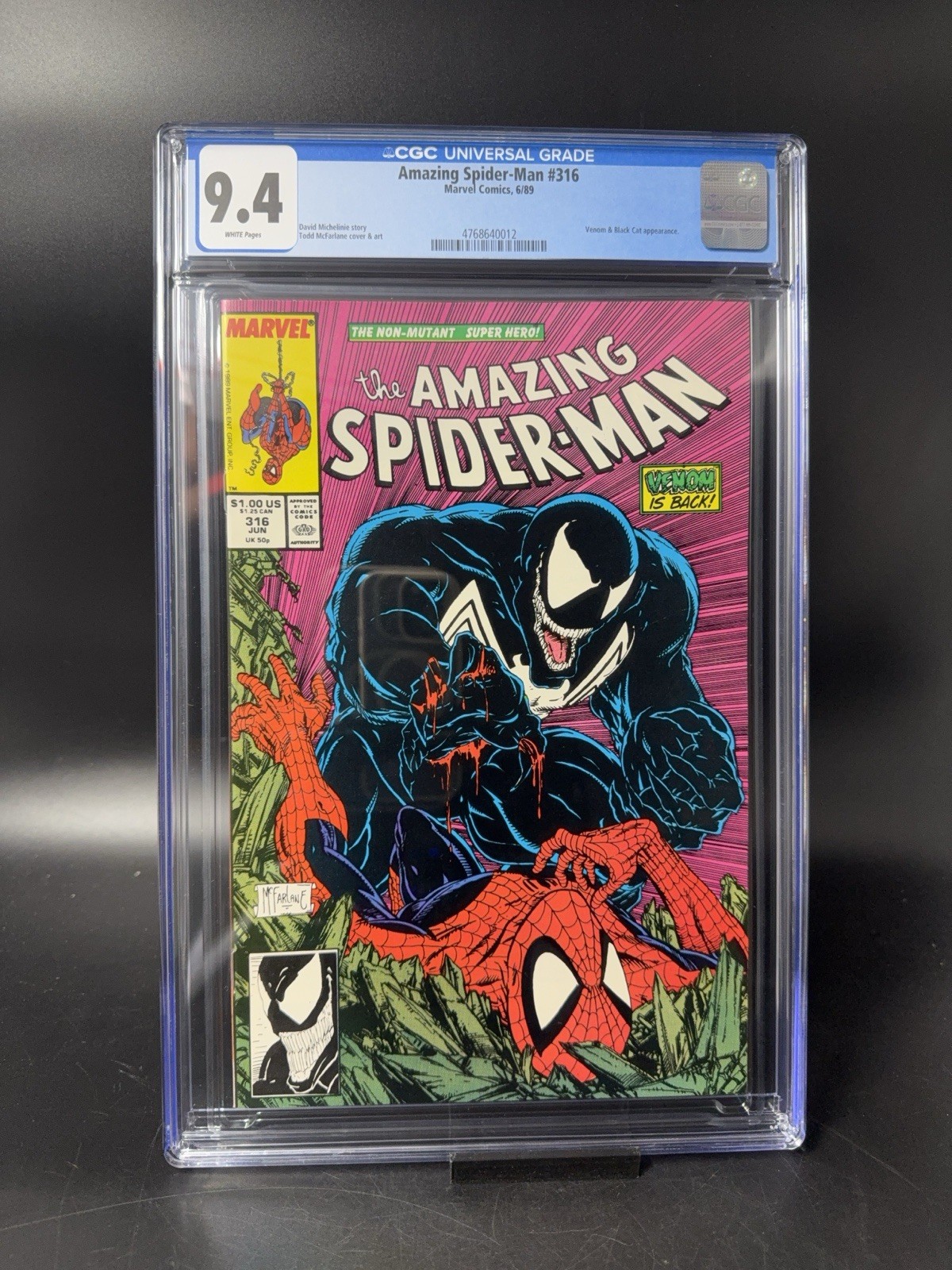 Amazing Spider-Man #316 CGC 9.4 VENOM McFarlane Cover Marvel KEY 🔑 MCU New Case