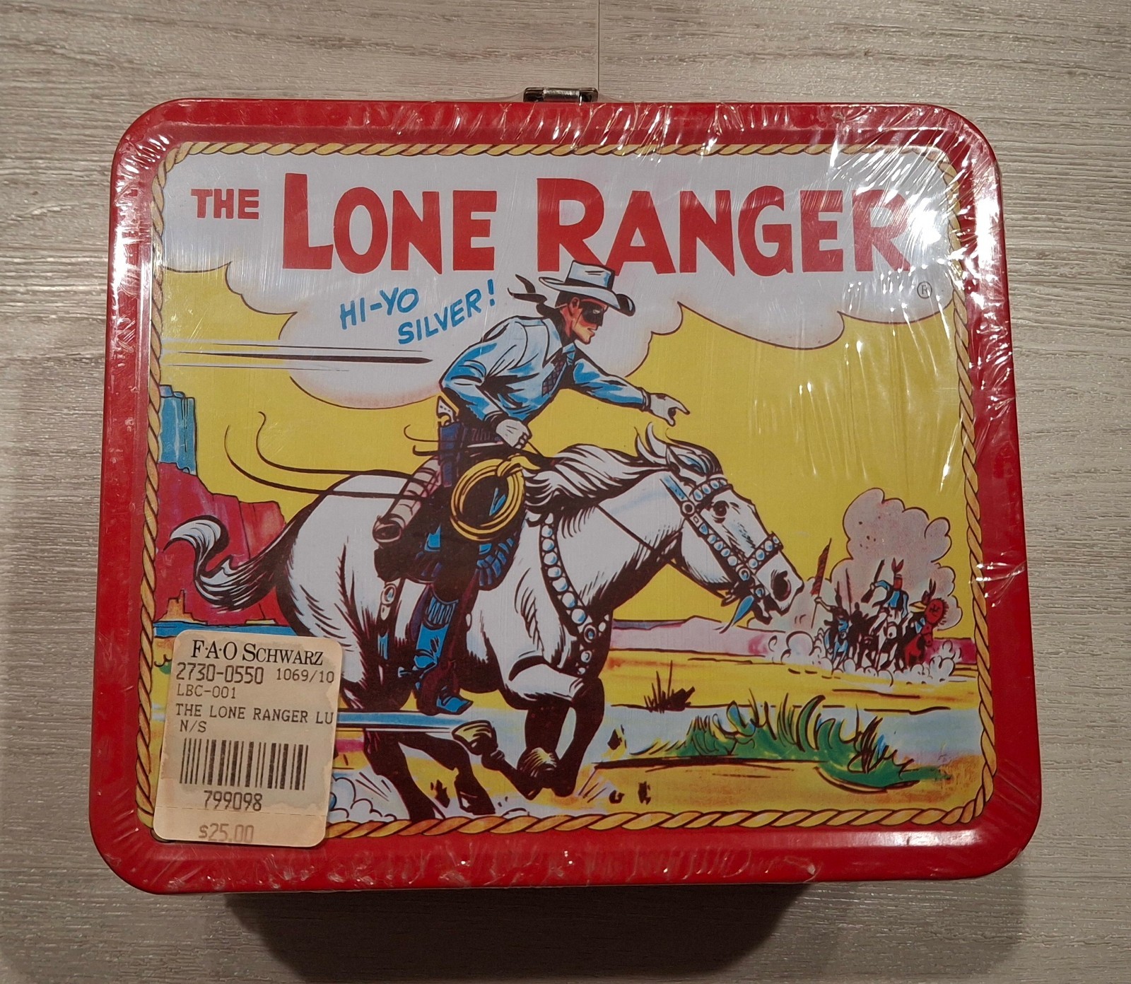 The Lone Ranger Metal Lunchbox FACTORY SEALED 1995 G WHIZ BROADWAY VIDEO ENT