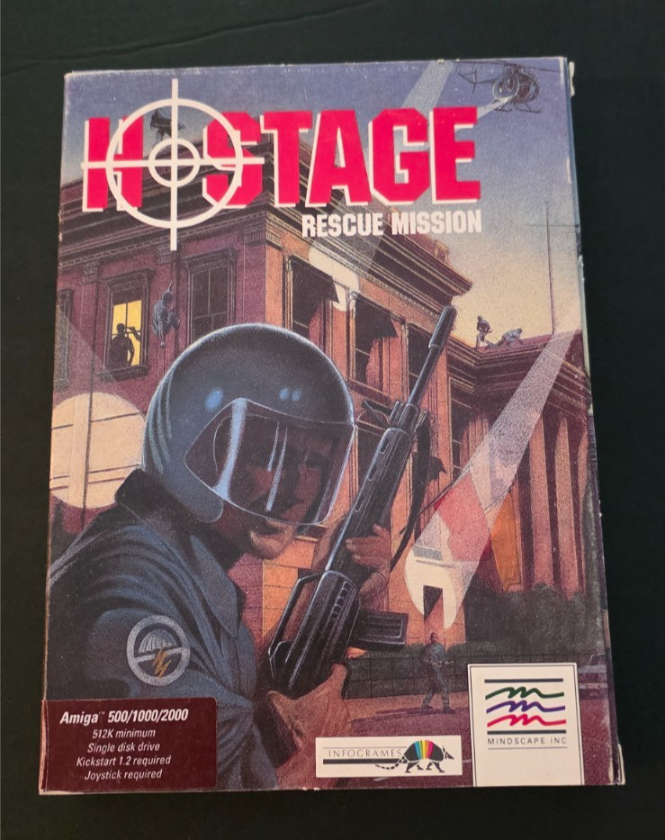 Hostage: Rescue Mission (1989) – Amiga • Mindscape • Big Box • CIB • 