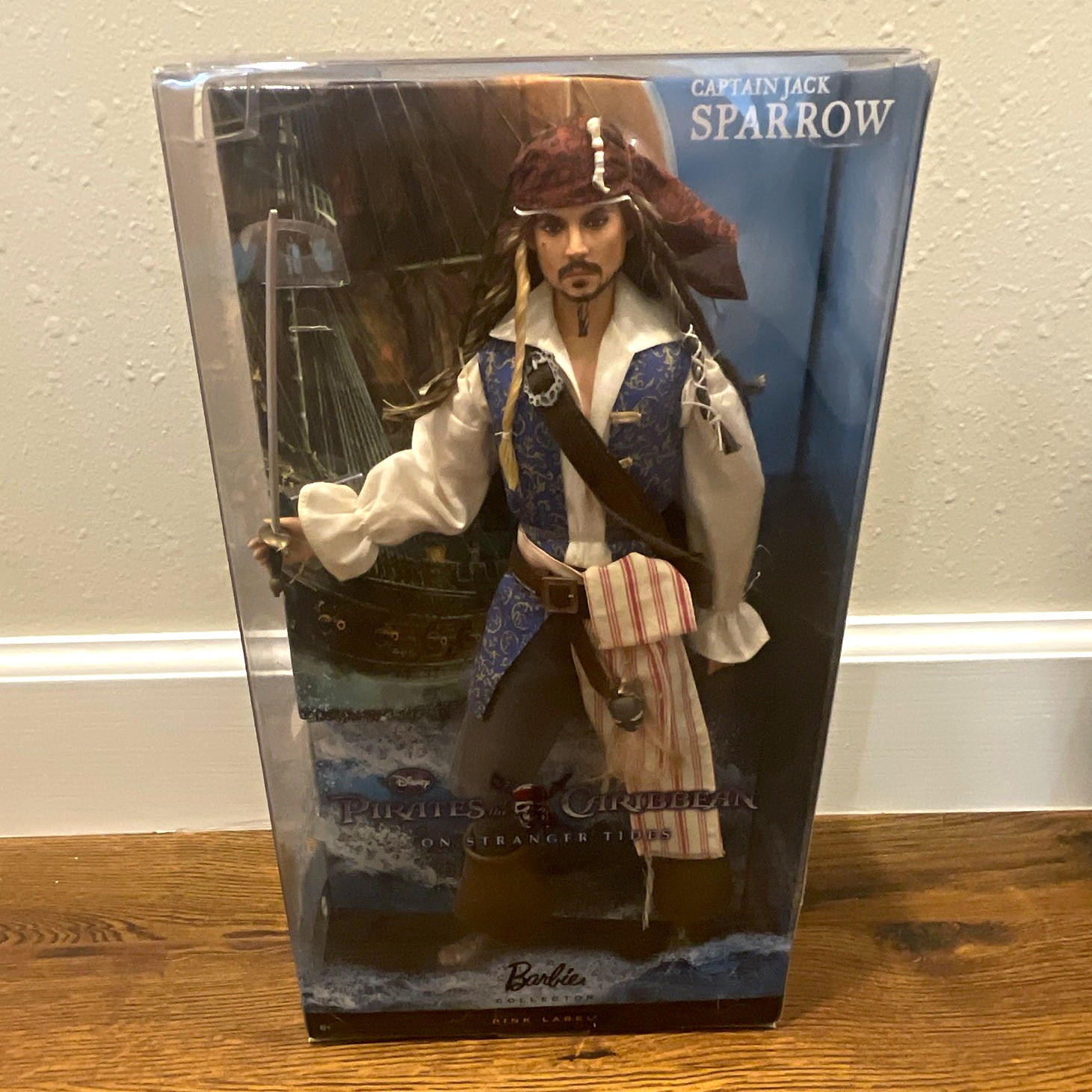 Barbie Collector Edition Captain Jack Sparrow On Stranger Tides Figure NRFB