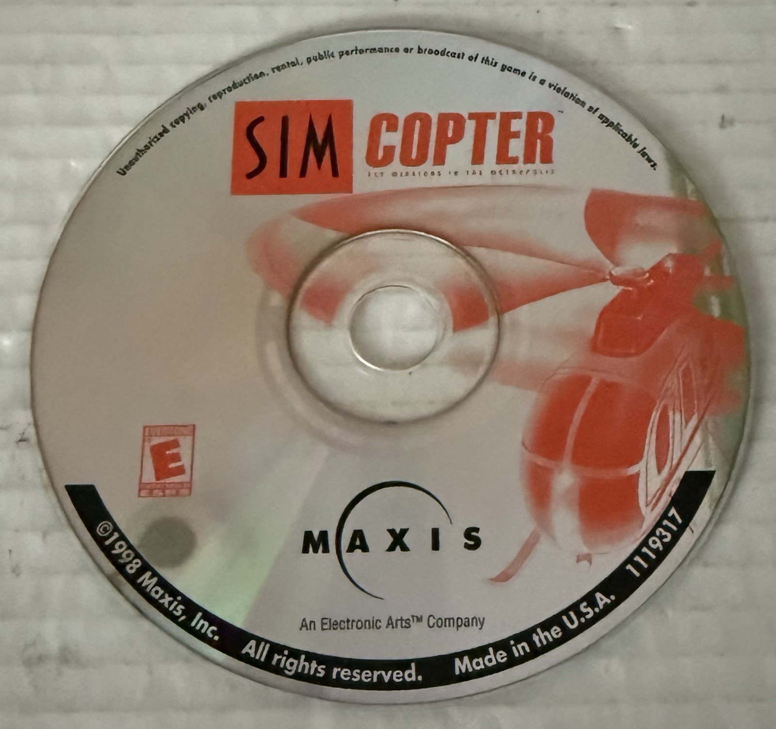 SIM Copter (PC, 1996) Disc Only - Tested