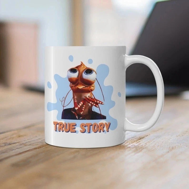 Shark Tale Shrimp True Story monologue Mug 11oz-15oz