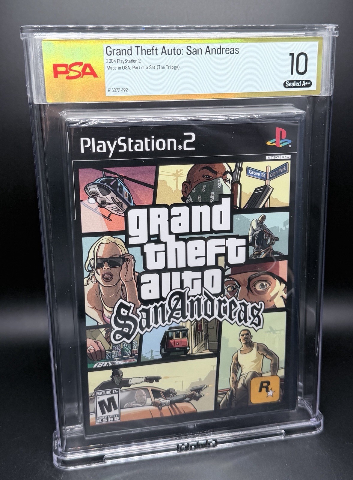 Grand Theft Auto San Andreas GTA Trilogy PS2 Playstation 2 PSA Graded 10/A++