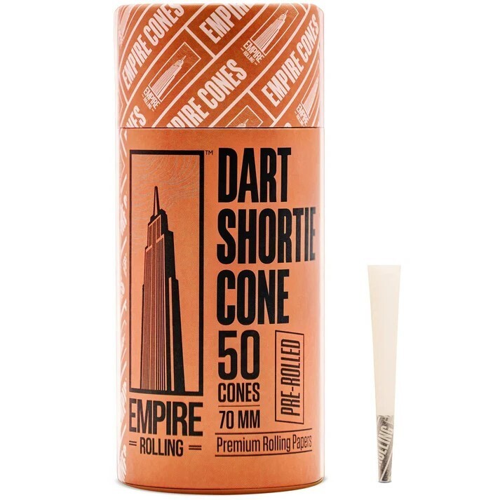 Empire Rolling Ultra Smooth Dart Shortie 70mm Cones 50 Count Authorized Reseller