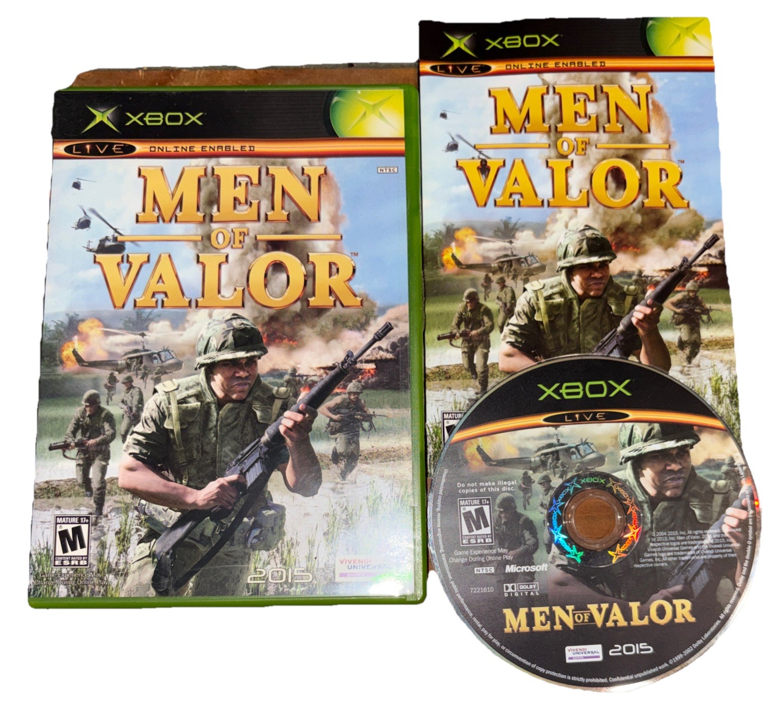 Men of Valor (Microsoft Xbox, 2004) Complete Tested Working