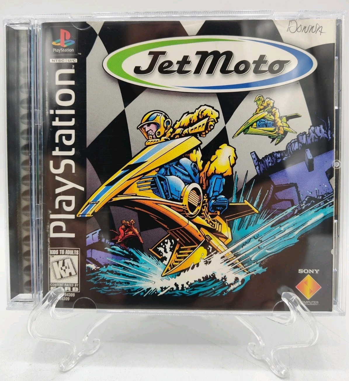 Jet Moto - (PS1, 1996) *CIB + Case Protector* VGC* Black Label* Tested