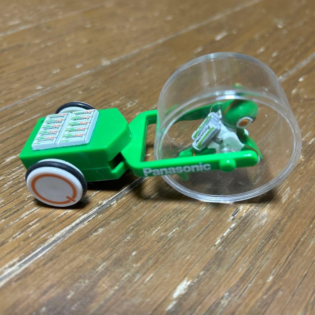Nostalgic Panasonic Evolta-kun with Choro-Q transparent capsule