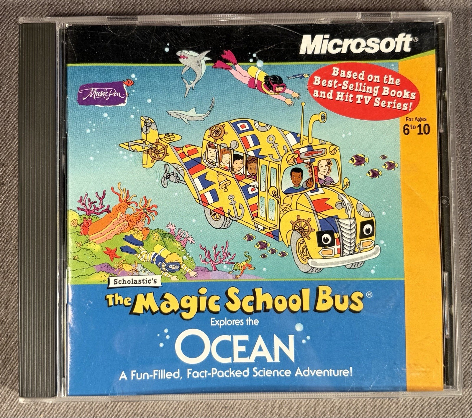 Scholastic's - The Magic School Bus Explores the Ocean (PC Game CD-ROM, 1996)