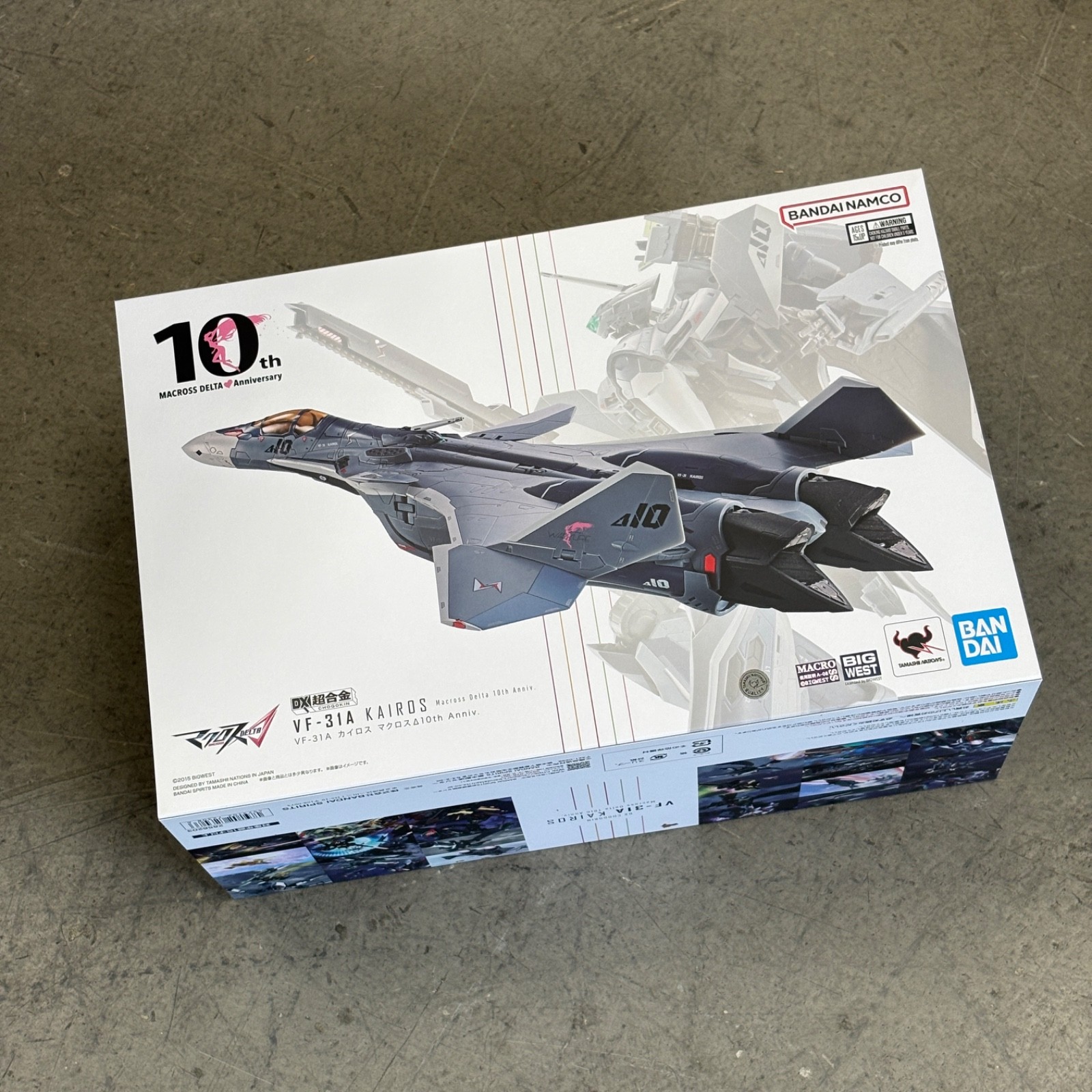 BAS72308: Macross Delta 10th Anniversary DX Chogokin VF-31A Kairos Action Figure