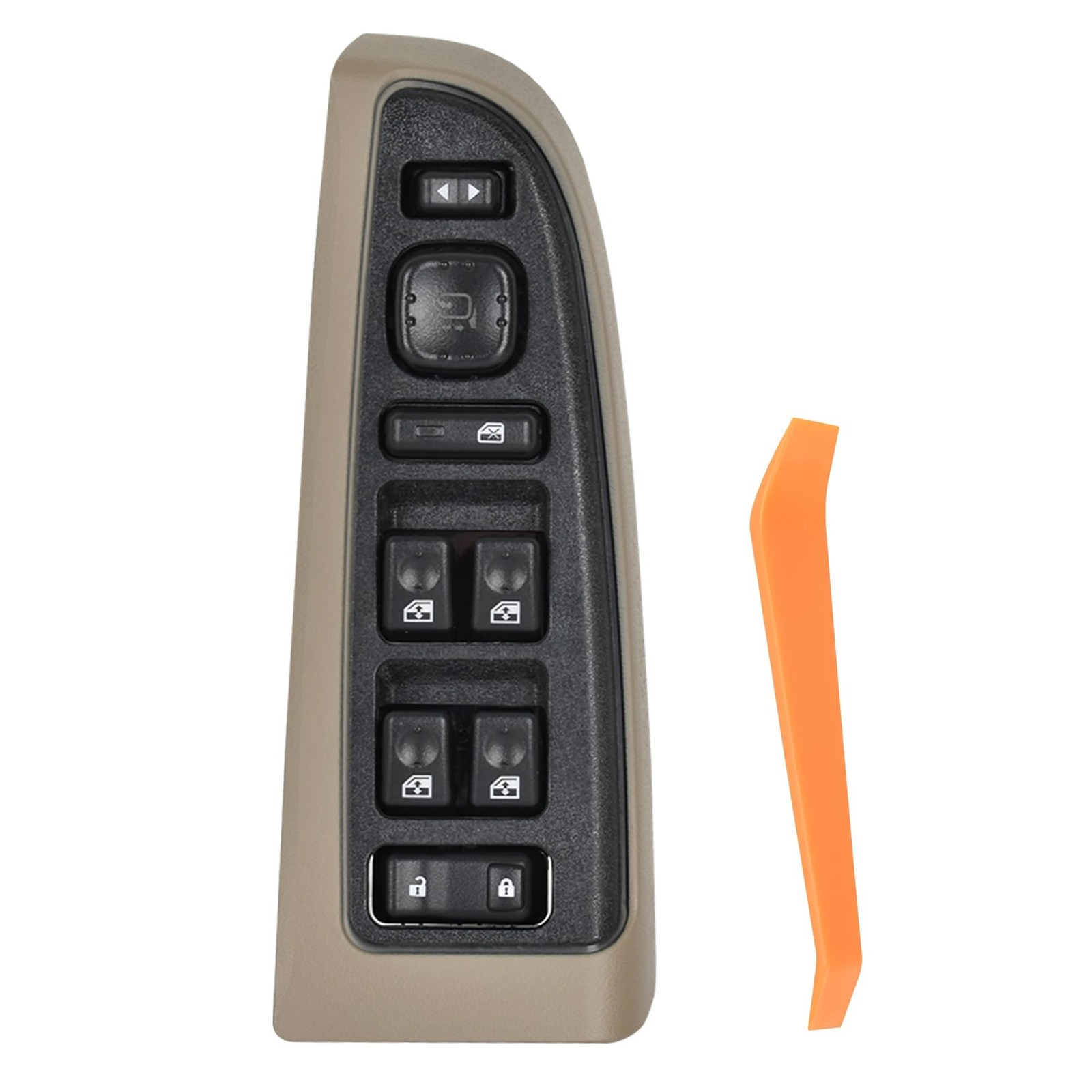 15883320 Driver Side Window Switch for 2003-2007 Silverado Sierra Tan Bezel |...