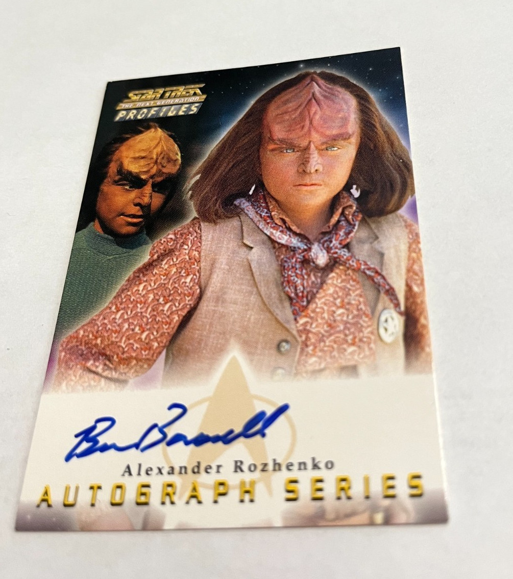 2000 Skybox  Star Trek TNG   BRIAN BONSALL   Auto  On Card