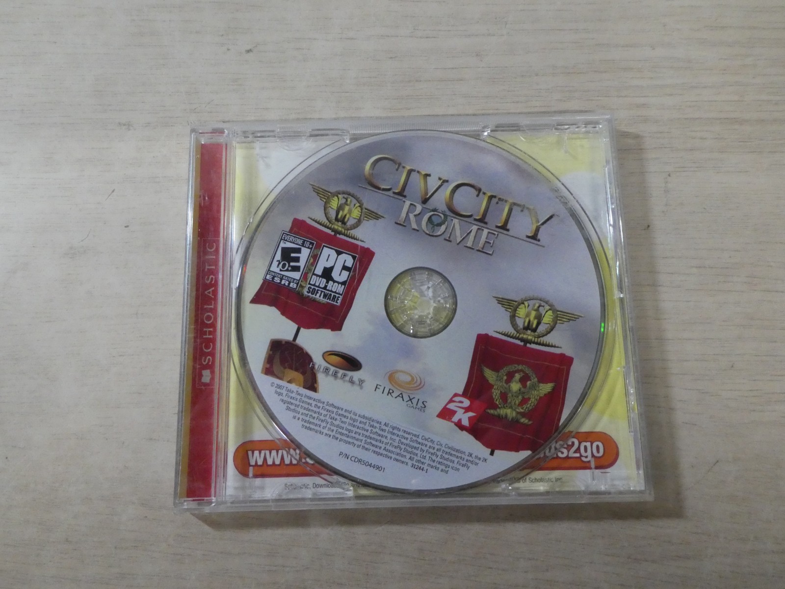 Civcity Rome PC CD Rom 2k Games No Front Cover Art Booklet