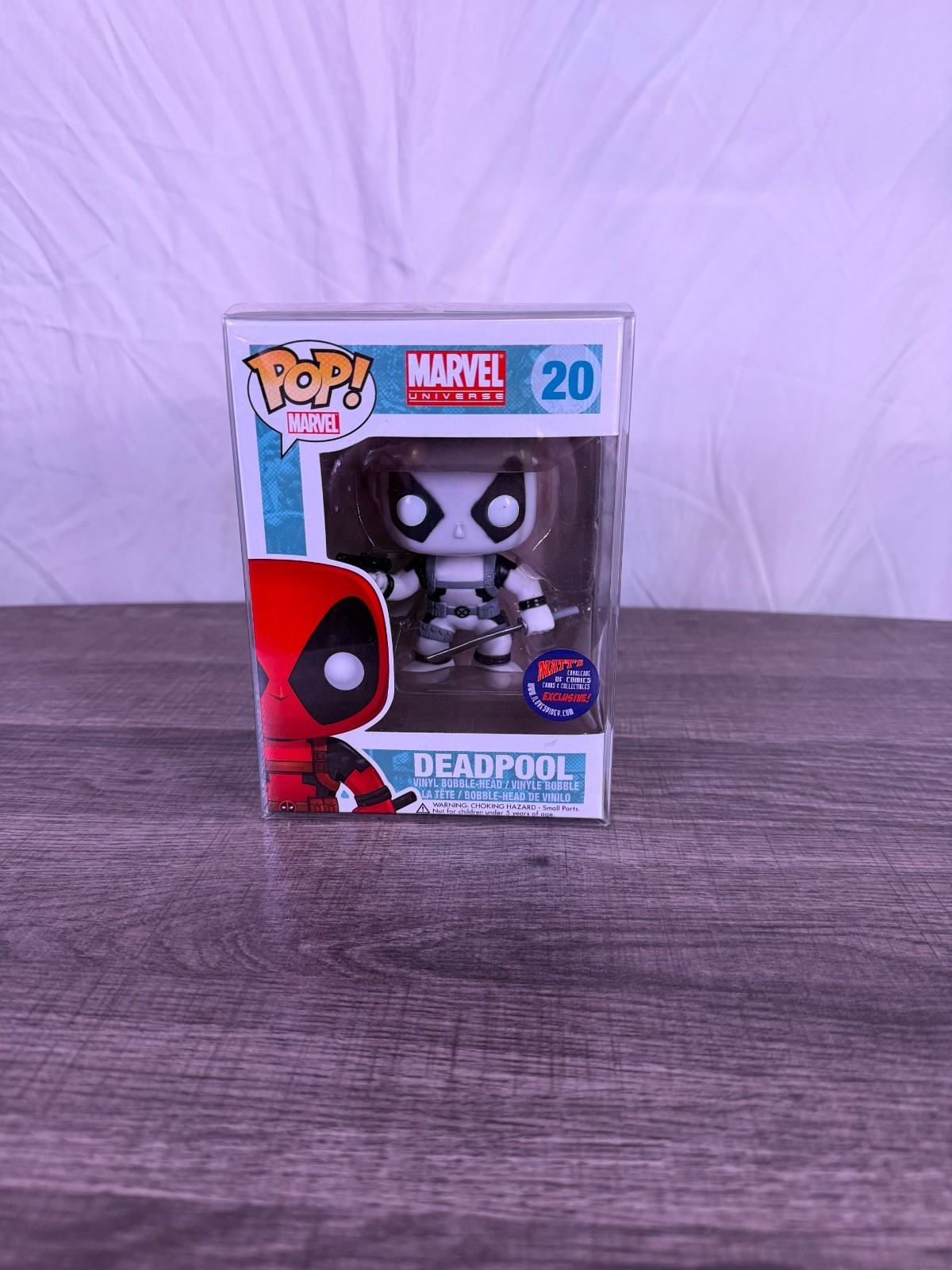 Funko Pop Deadpool #20 Black/White Matt’s Cavalcade