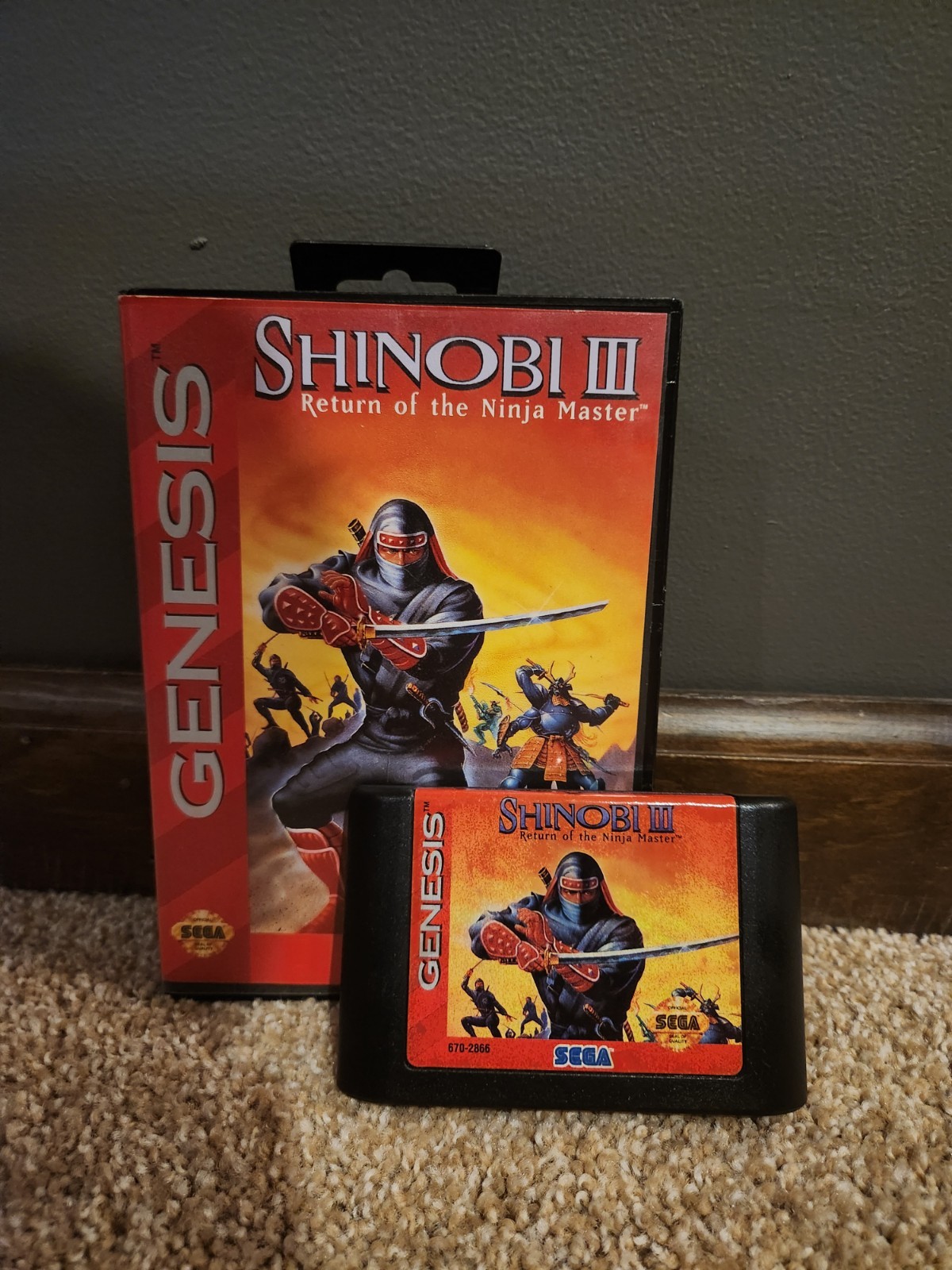Shinobi III 3 (Genesis) Missing Manual - Authentic and Tested