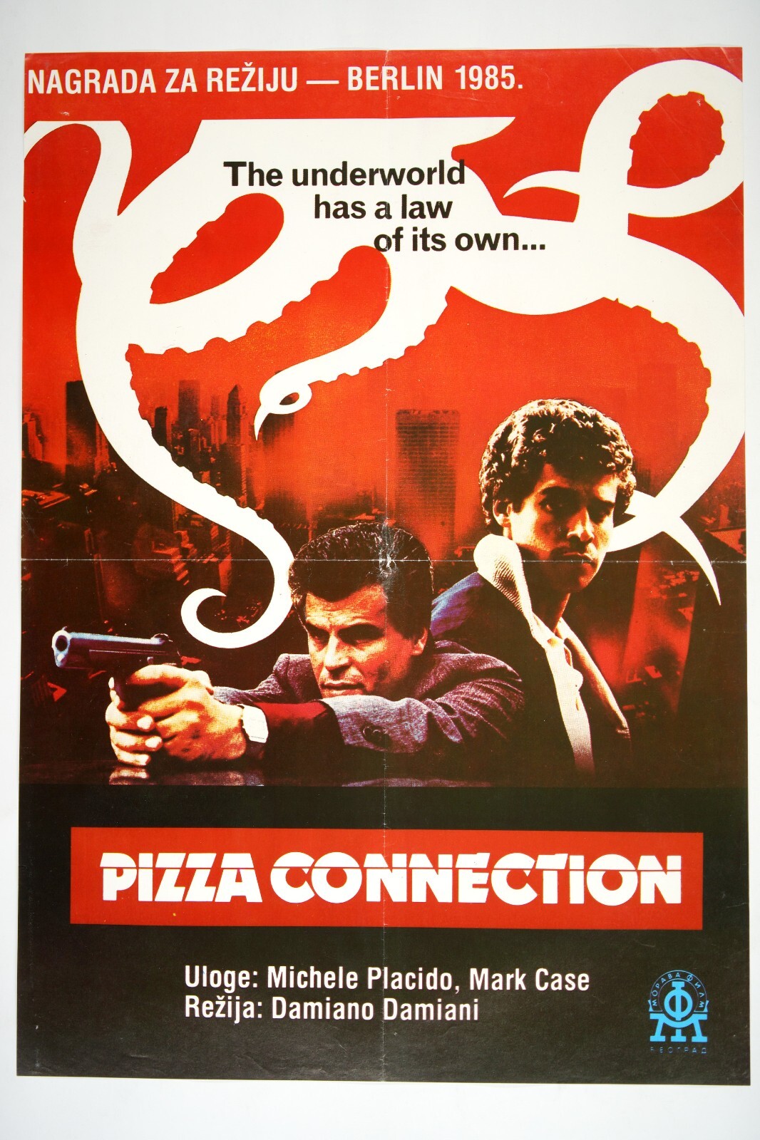 PIZZA CONNECTION movie YU poster 1985 MICHELE PLACIDO MARK CHASE DAMIANO DAMIANI