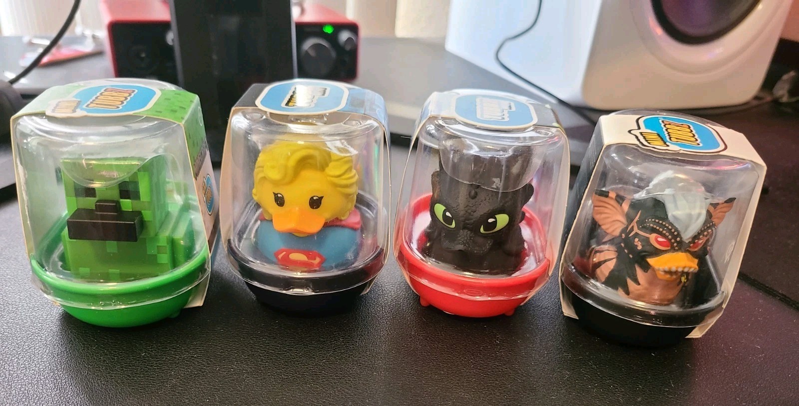 Lot Of  4 Mini Tubbz Cosplay Ducks - Gremlins, Minecraft Creeper, Supergirl, NEW