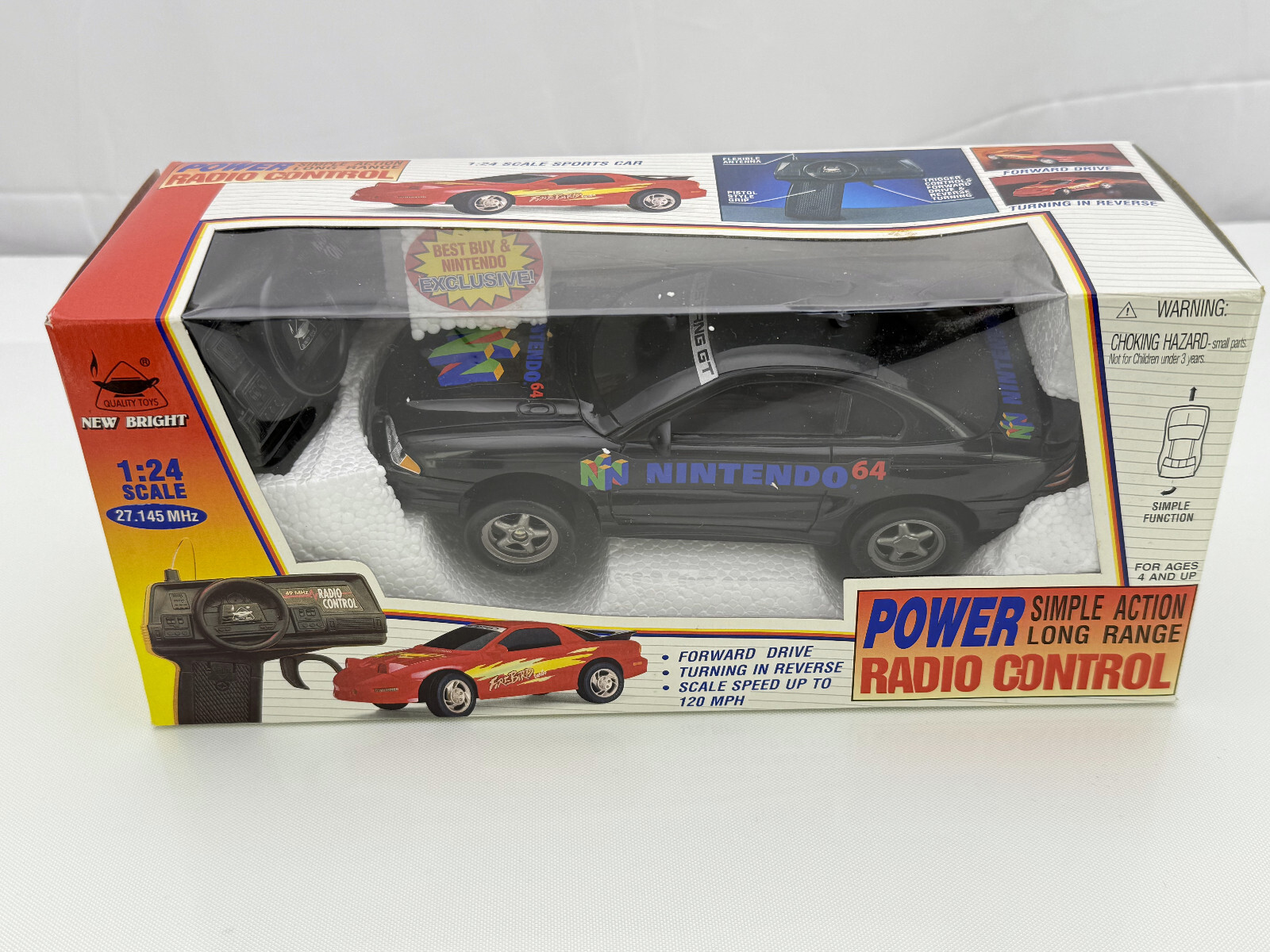 N64 Nintendo Best Buy Exclusive 1997 New Bright RC Car  * BRAND NEW *