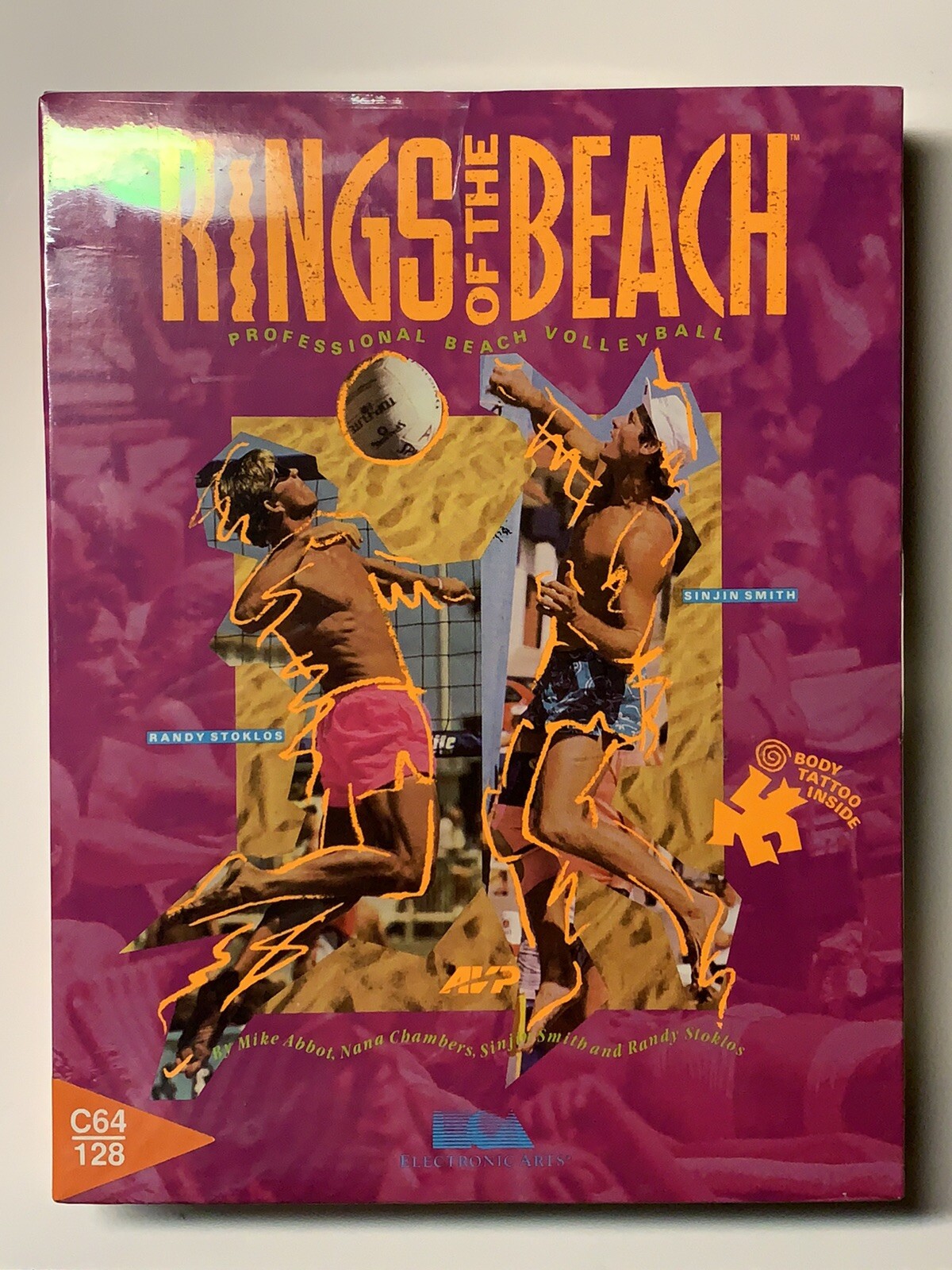 Kings of the Beach/1989 Electronic Arts Game Computer Game/Commodore 64/Sealed