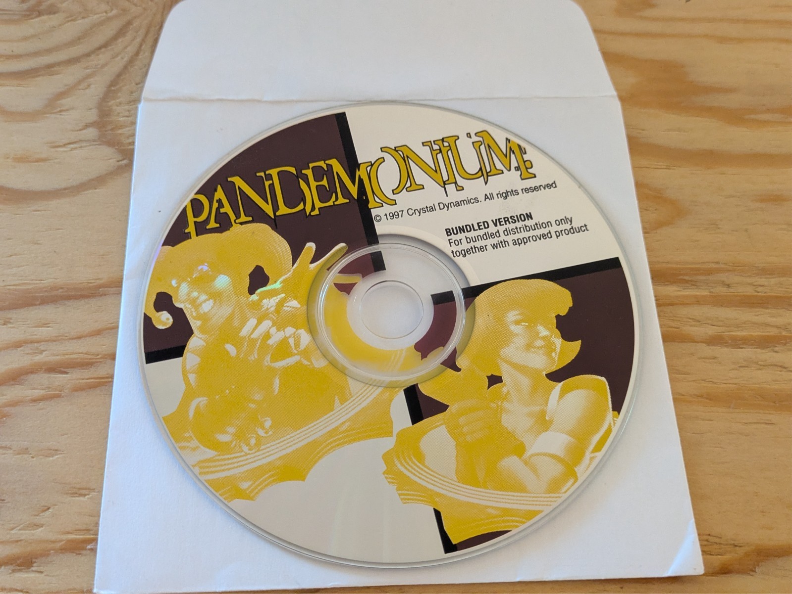 Pandemonium PC CD-ROM Game Disc Only Vintage 1997 Crystal Dynamics Retro Game