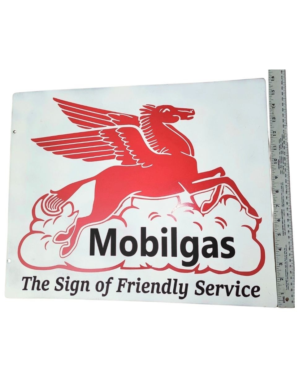 Pegasus Sign Handmade Scrap Metal Art - Vintage Style Replica - 20\
