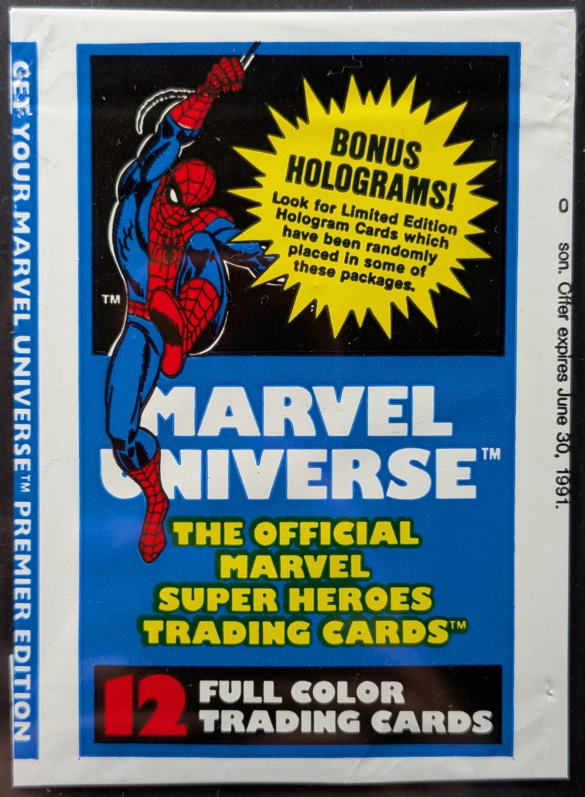 Spiderman 1990 EMPTY Impel Wrapper
