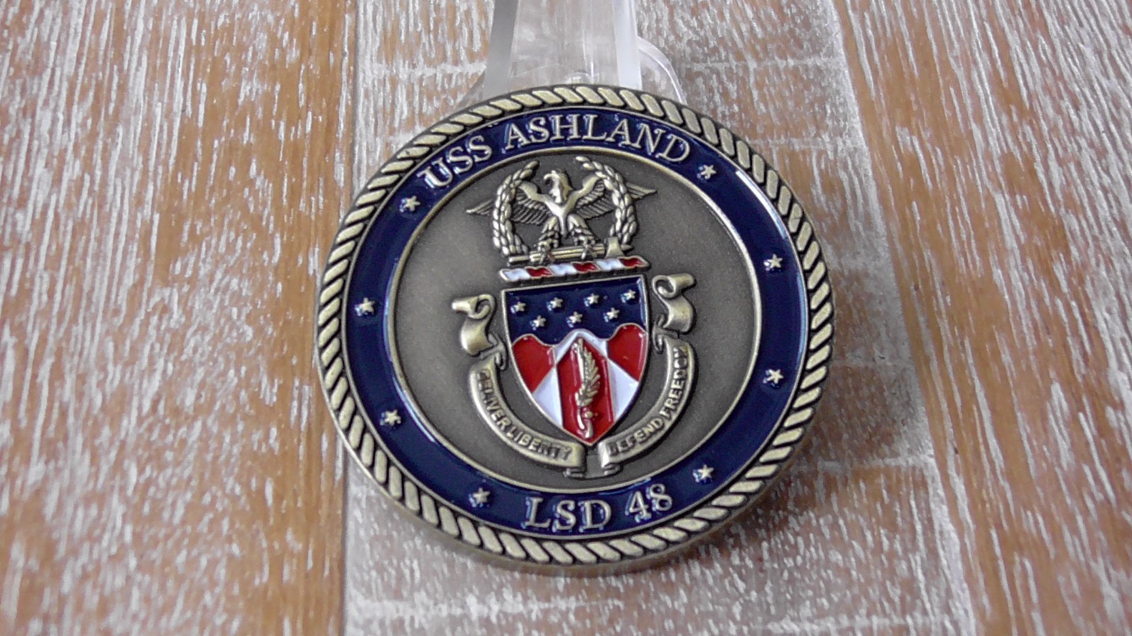 USN USS Ashland LSD 48 Challenge Coin #G211