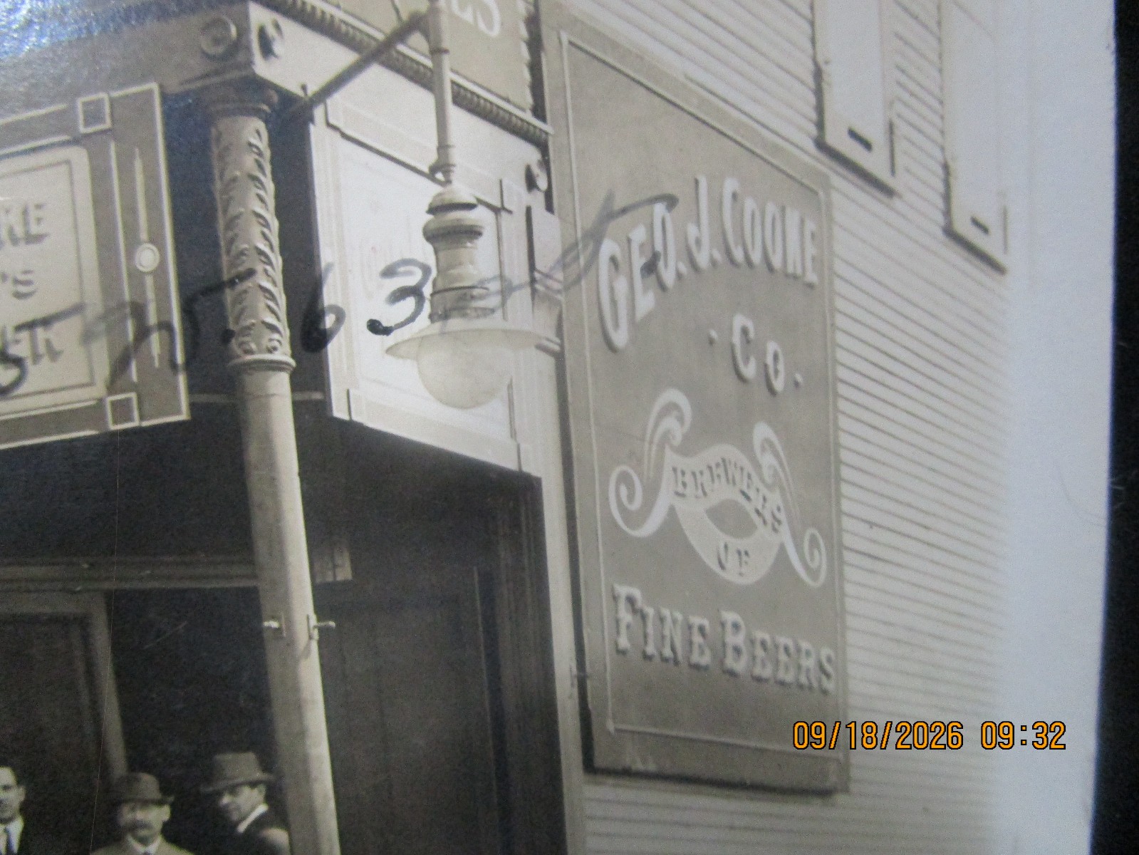 RPPC BATTAU SALOON 1425 NE 63 St. Englewood Chicago 1915 Geo.J. Cooke BEER SIGNS