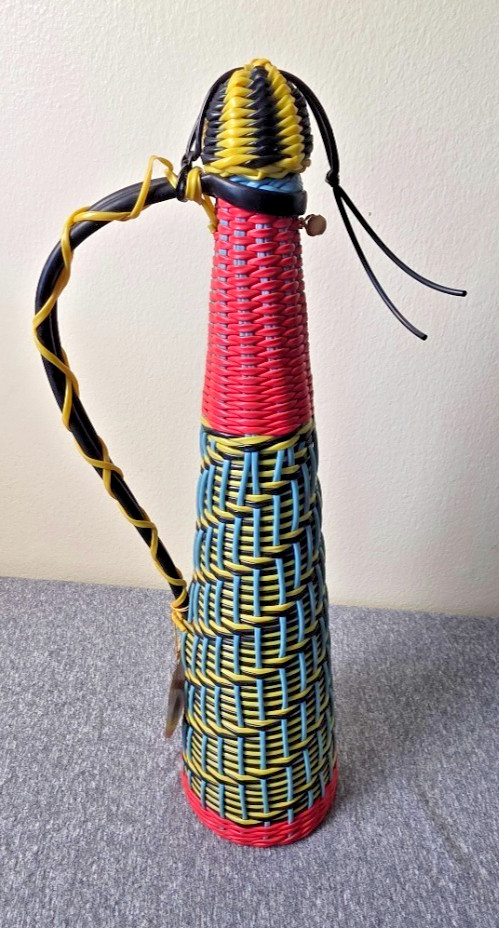 VTG Westwood 60s Mid-Century Modern Scoubidou wine Carafe Decanter Iberian Tag