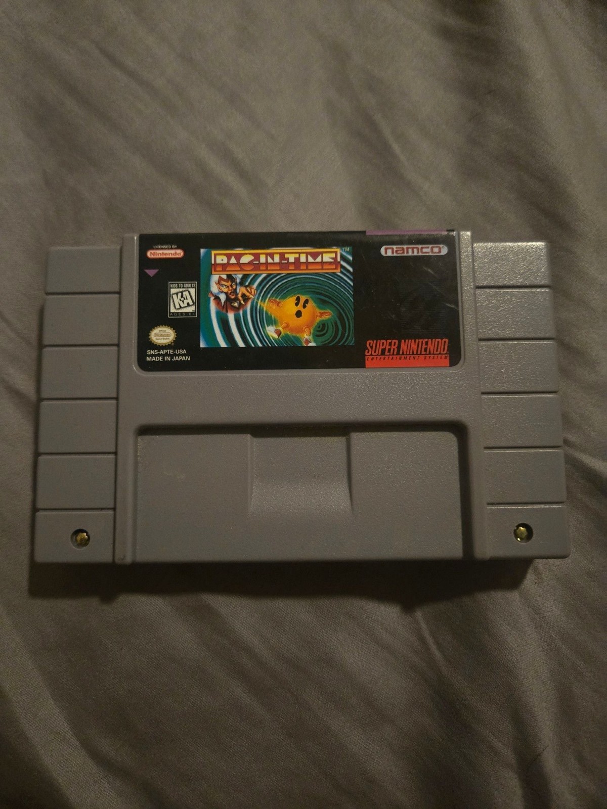 Pac-In-Time Super Nintendo Entertainment System SNES Game Cartridge