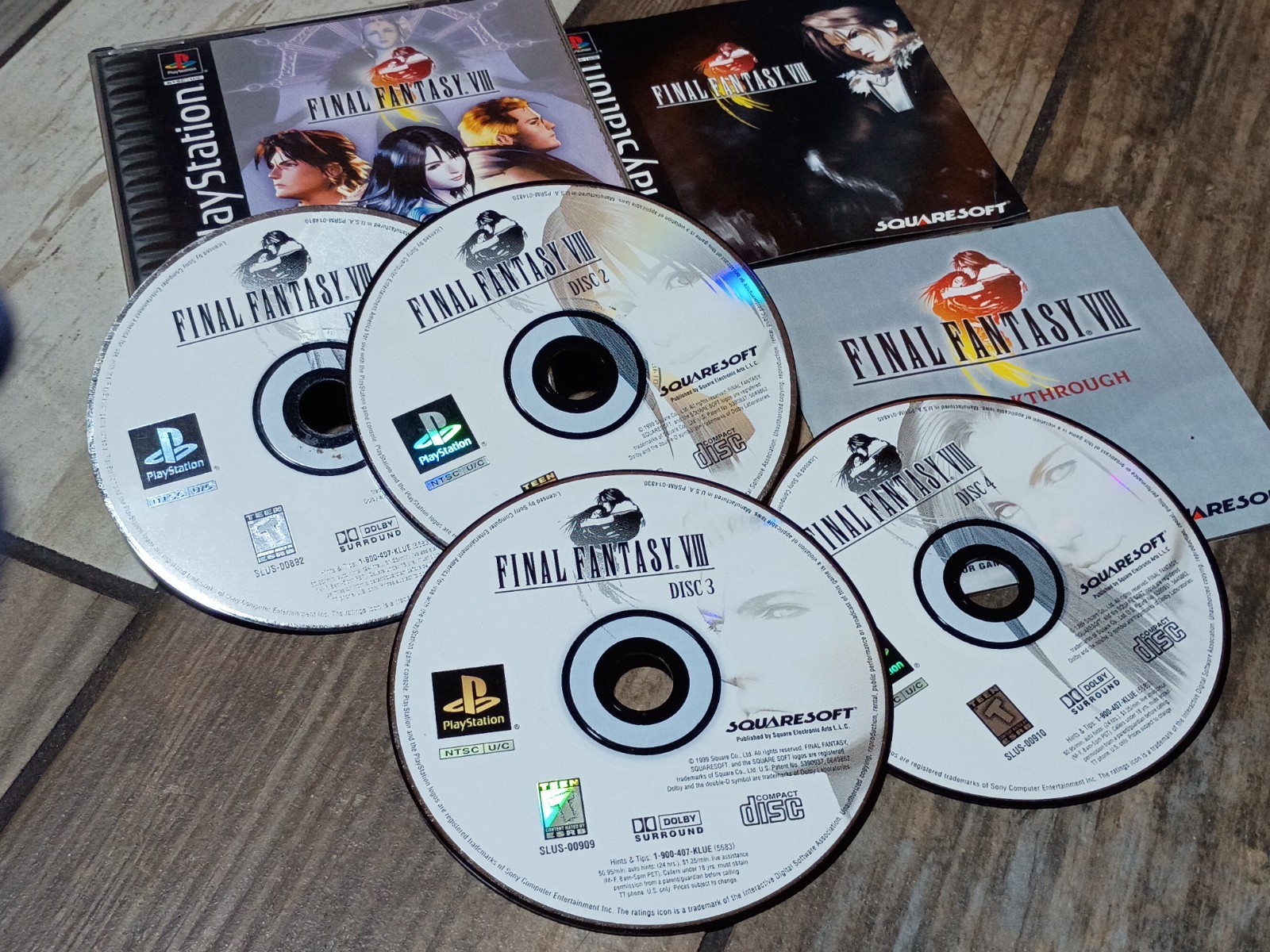PS1 Final Fantasy VIII 8 PlayStation 1 Black Label Complete CIB - TESTED WORKING