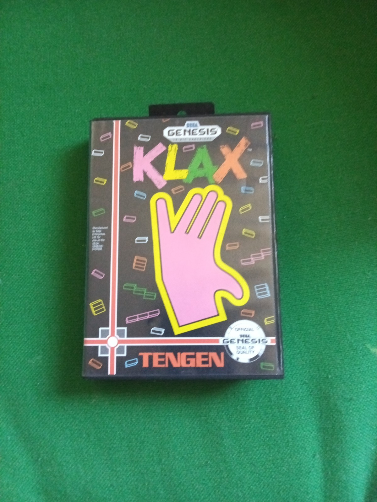 Klax (Sega Genesis, 1990) Authentic Complete CIB W/ Manual