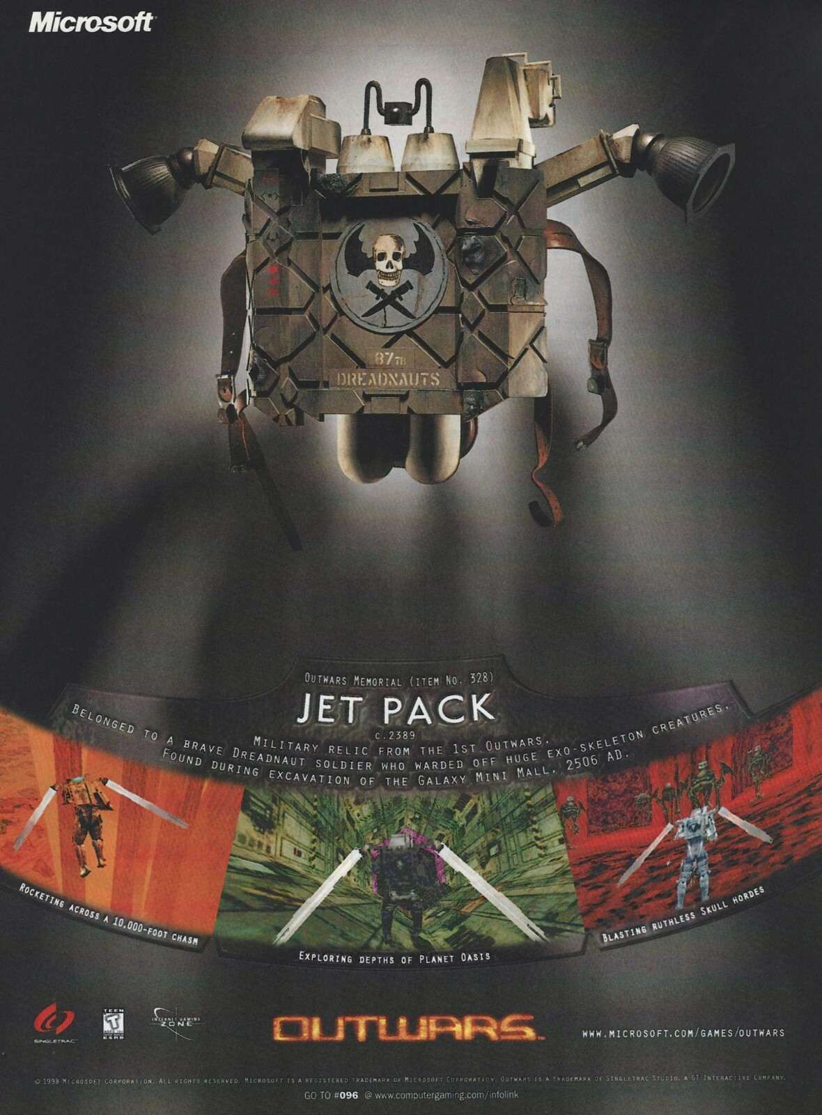Outwars Print Ad/Poster Art PC Big Box