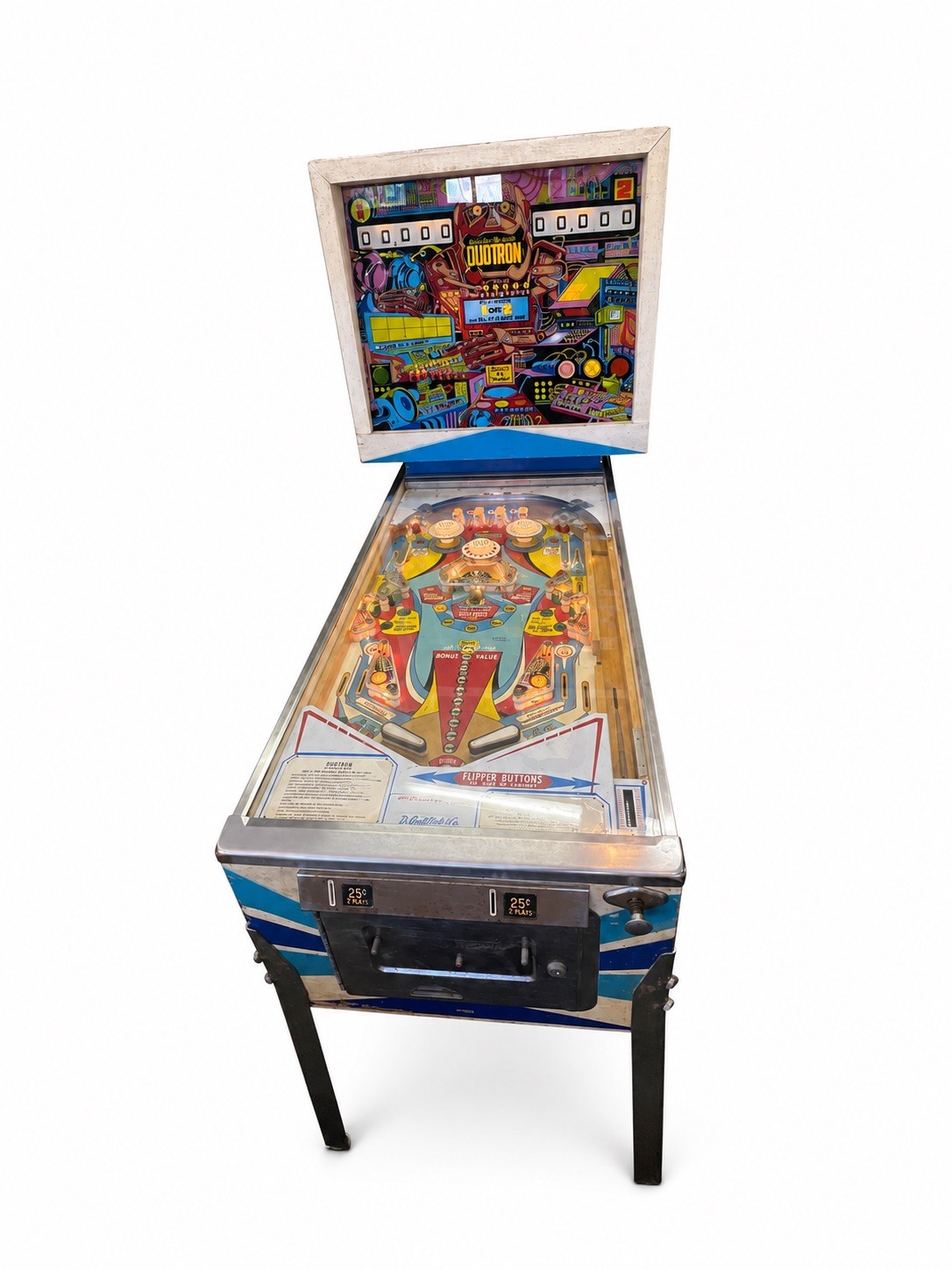 Vintage Gottlieb Duotron Pinball Machine 1974 – Working Original Arcade Game
