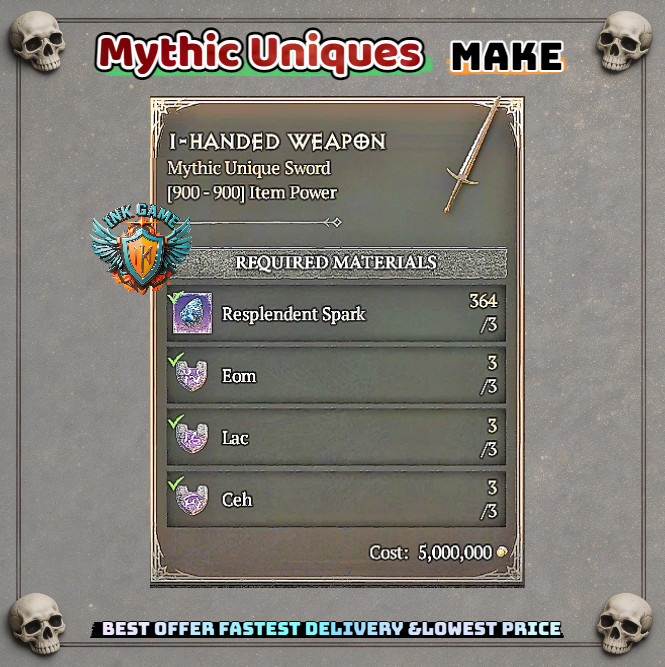🔥DIABLO 4 SEASON 15✨ Runes / Rune set for Mythic Item / Runewords
