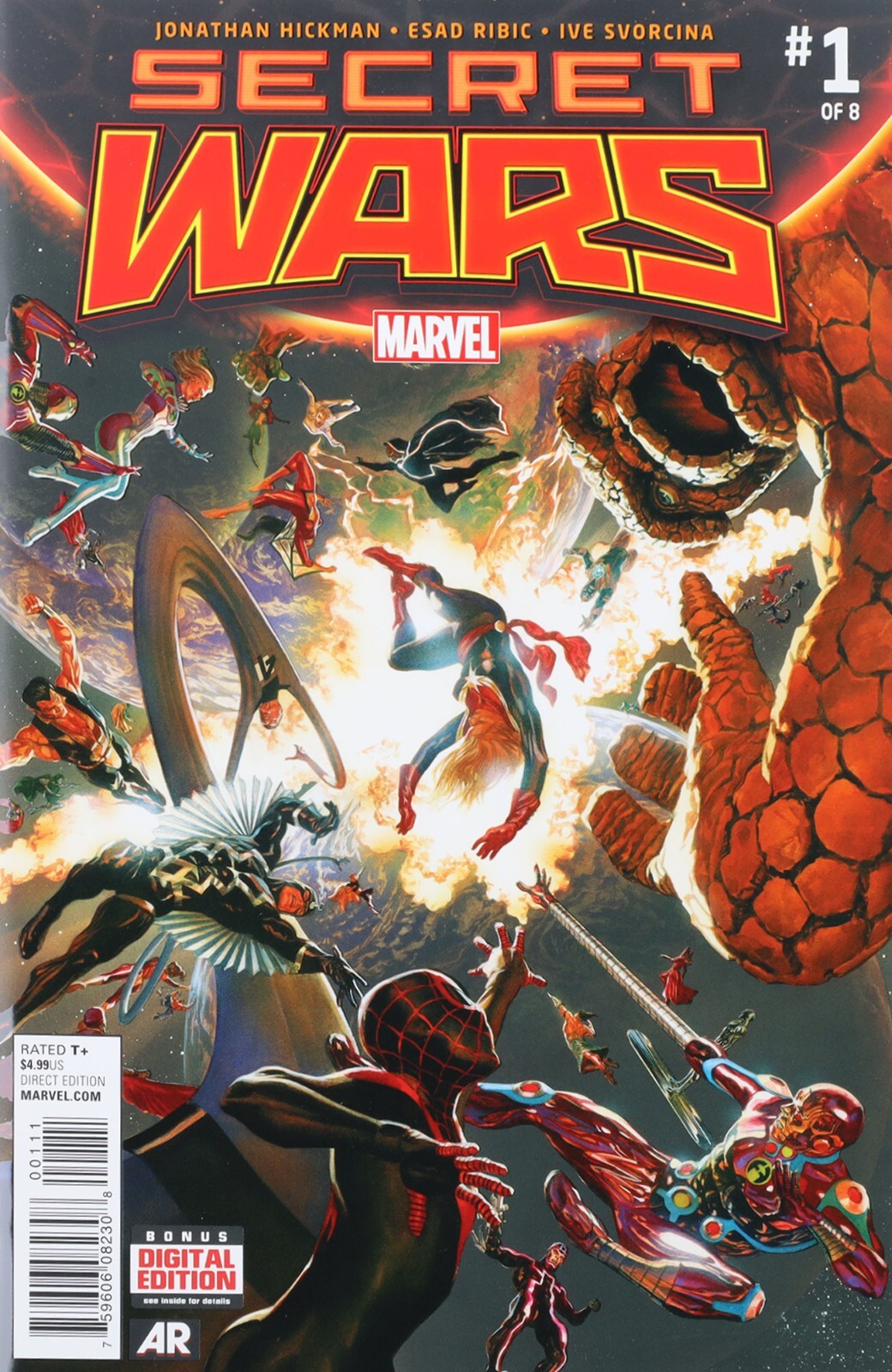 SECRET WARS #1 (2015) GOD EMPEROR DOOM MCU AVENGERS KEY 1ST PRINT