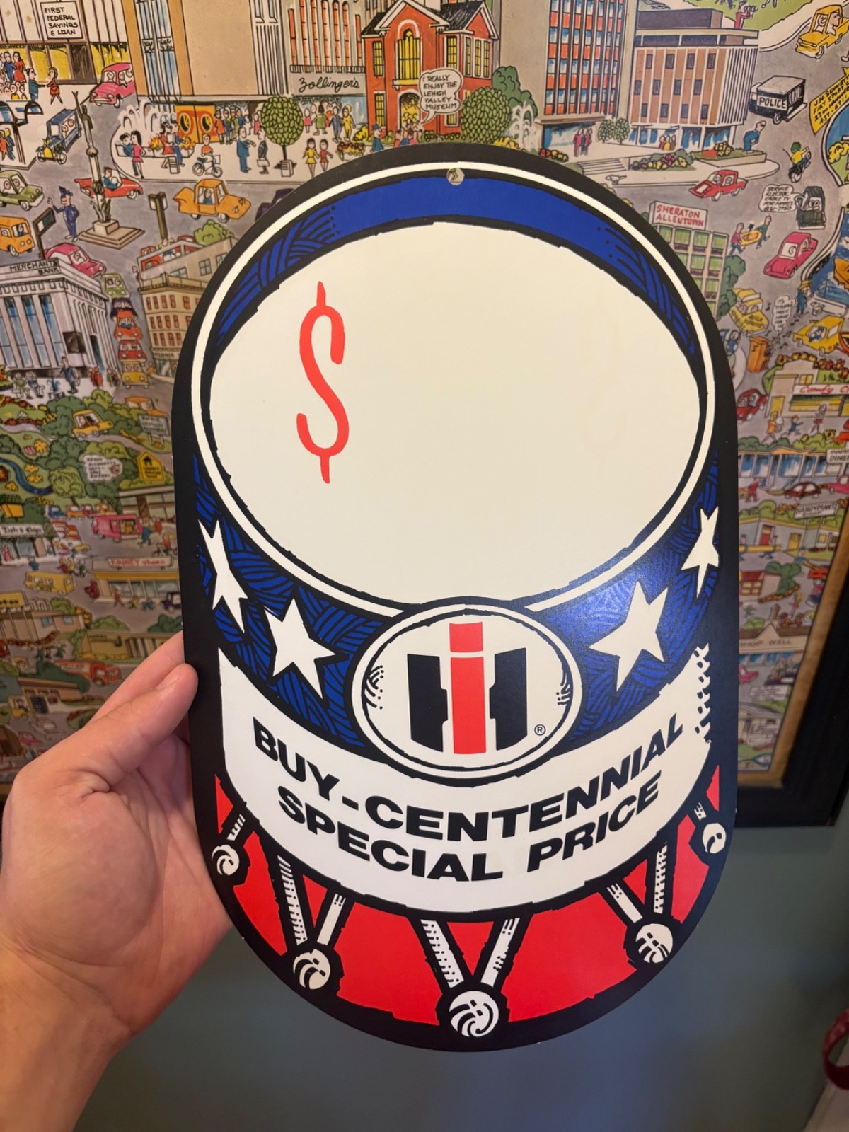 New Old Stock IH International Harvester Buy Centennial Price Tag Spirit Of 76 