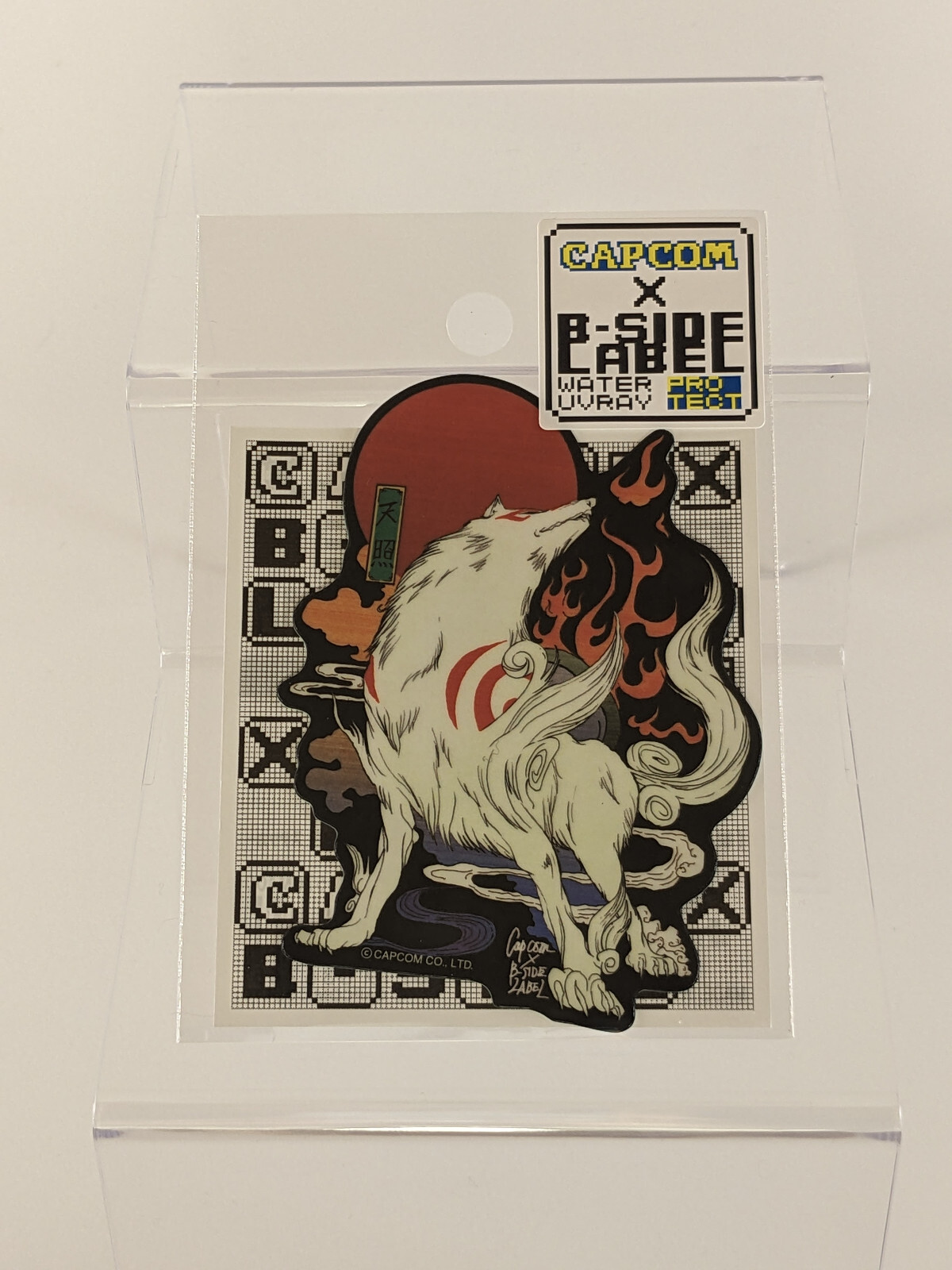 Okami B-Side Label Sticker Okami Amaterasu Waterproof US SELLER