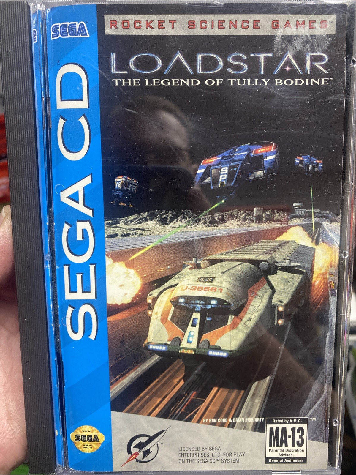 JW Loadstar: The Legend of Tully Bodine (Sega CD, 1994) CIB w/Manual Mint Disc