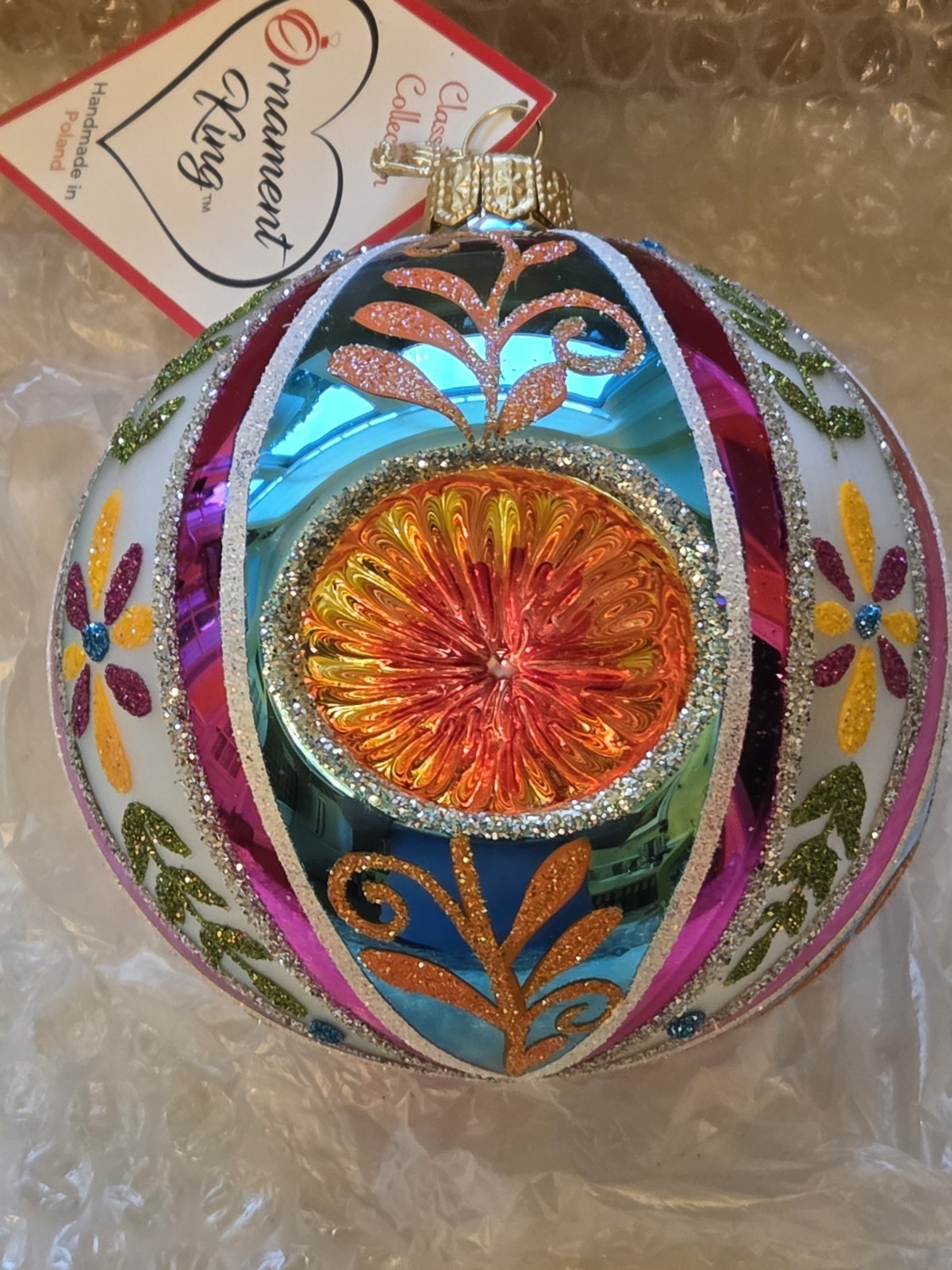 Ornament King Heartfully Yours Christopher Radko CRYSTAL REFLECTIONS Ornament 
