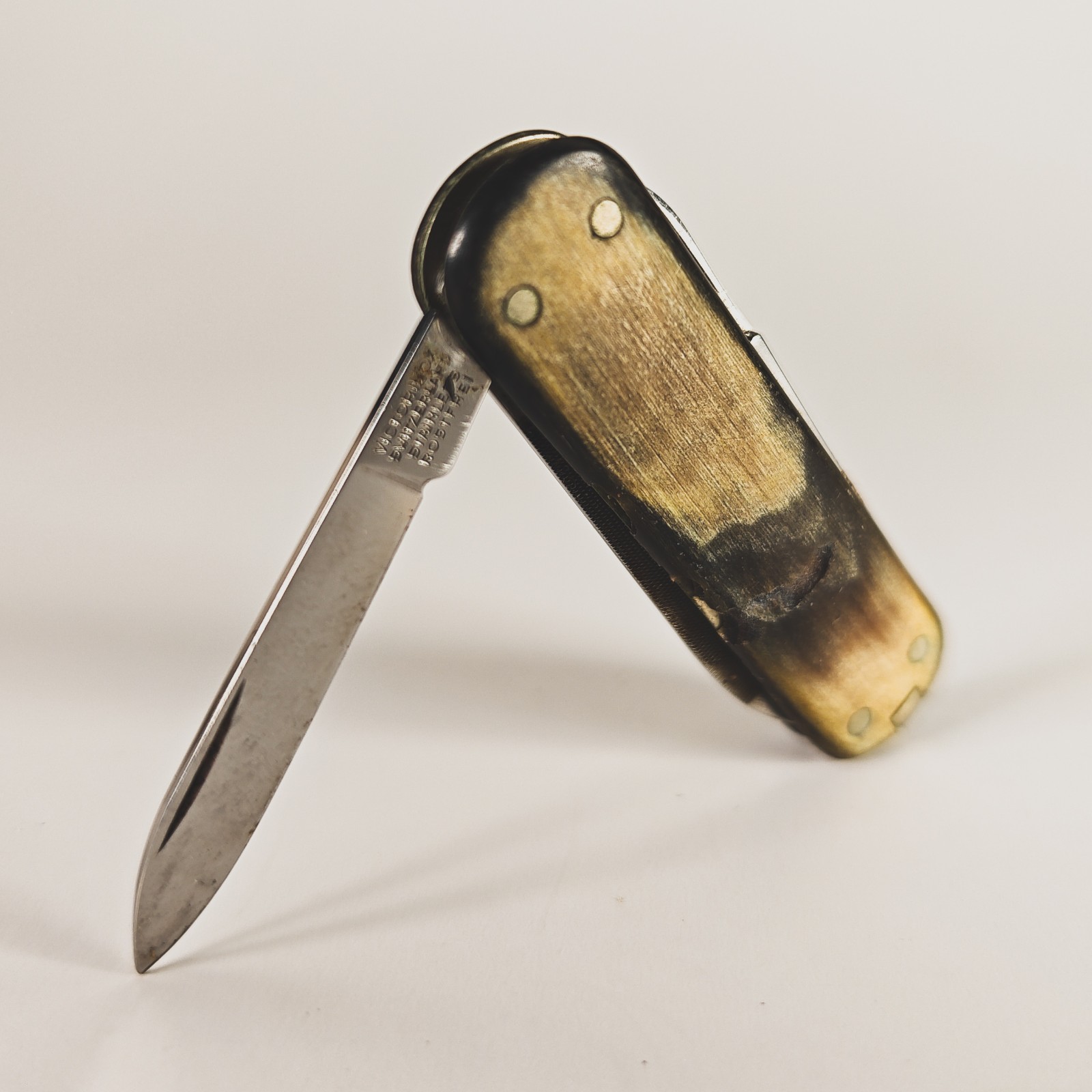 Vintage Victorinox Bijou  Buffalo Horn Victoria Crossbow 58mm 50s-70s *READ*