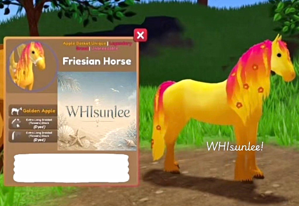 Wild horse islands/Friesian Event+Tennessee Walking Horse Event hair/2 in 1 deal